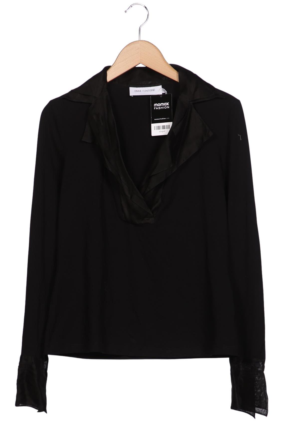 

Anne Fontaine Damen Langarmshirt, schwarz, Gr. 44