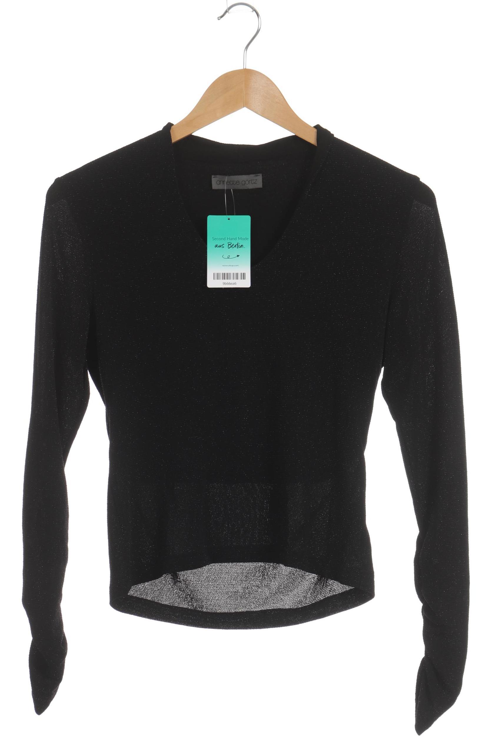 

Annette Görtz Damen Langarmshirt, schwarz, Gr.