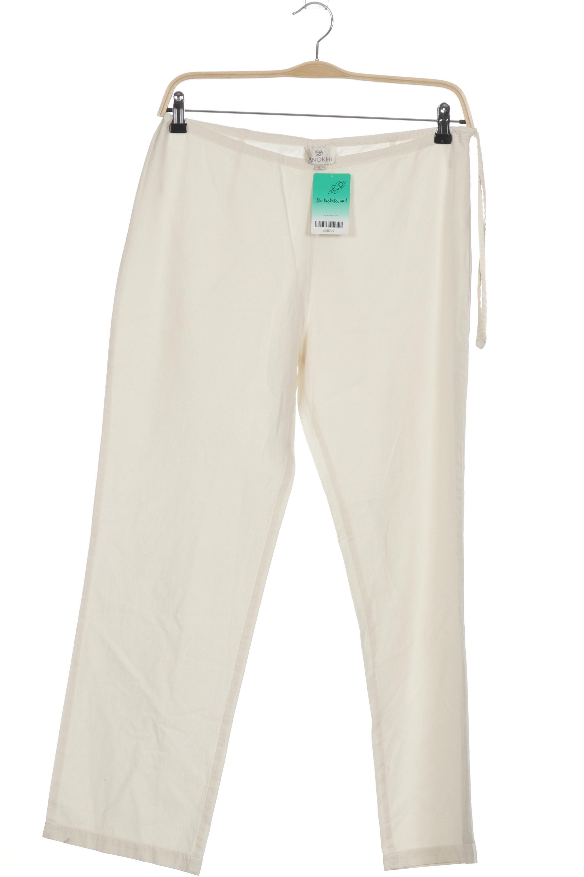 

Anokhi Damen Stoffhose, beige, Gr.