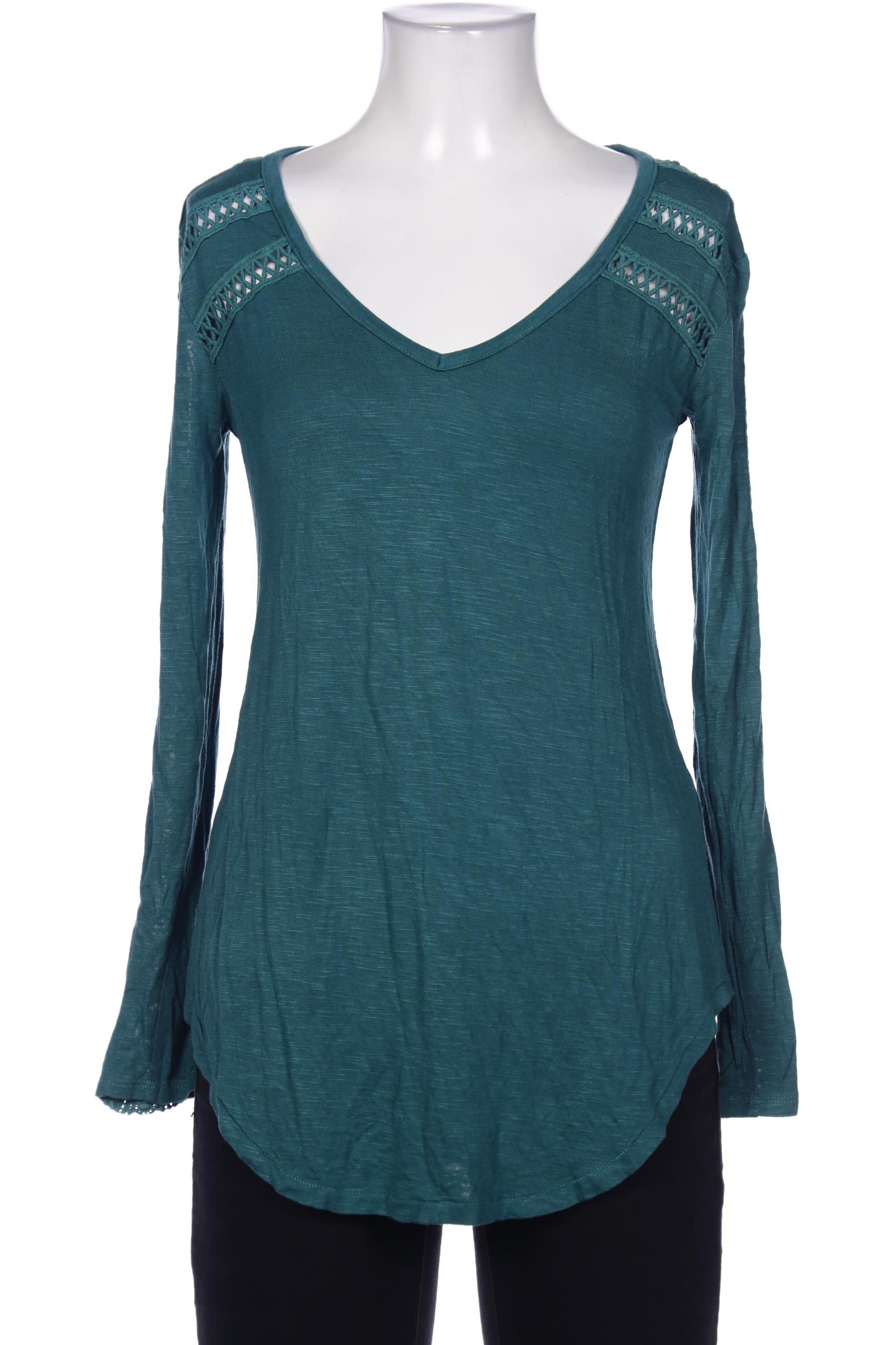 

Anthropologie Damen Langarmshirt, türkis, Gr. 34