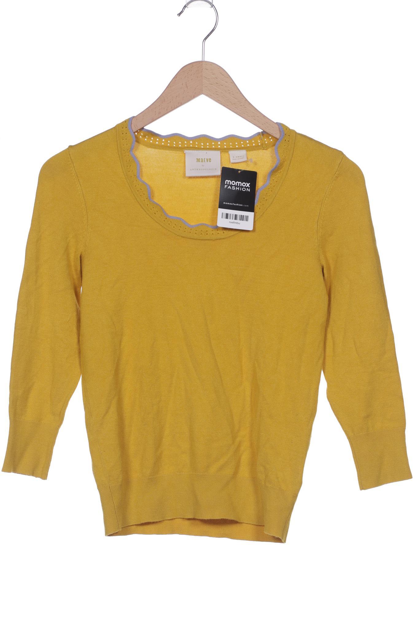 

Anthropologie Damen Pullover, gelb, Gr. 34