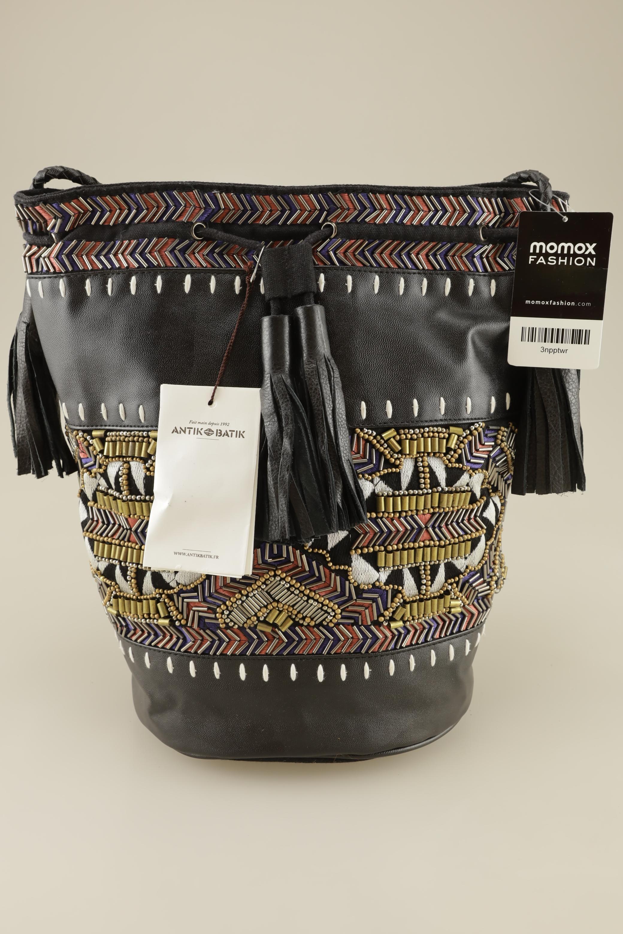 

Antik Batik Damen Handtasche, schwarz, Gr.