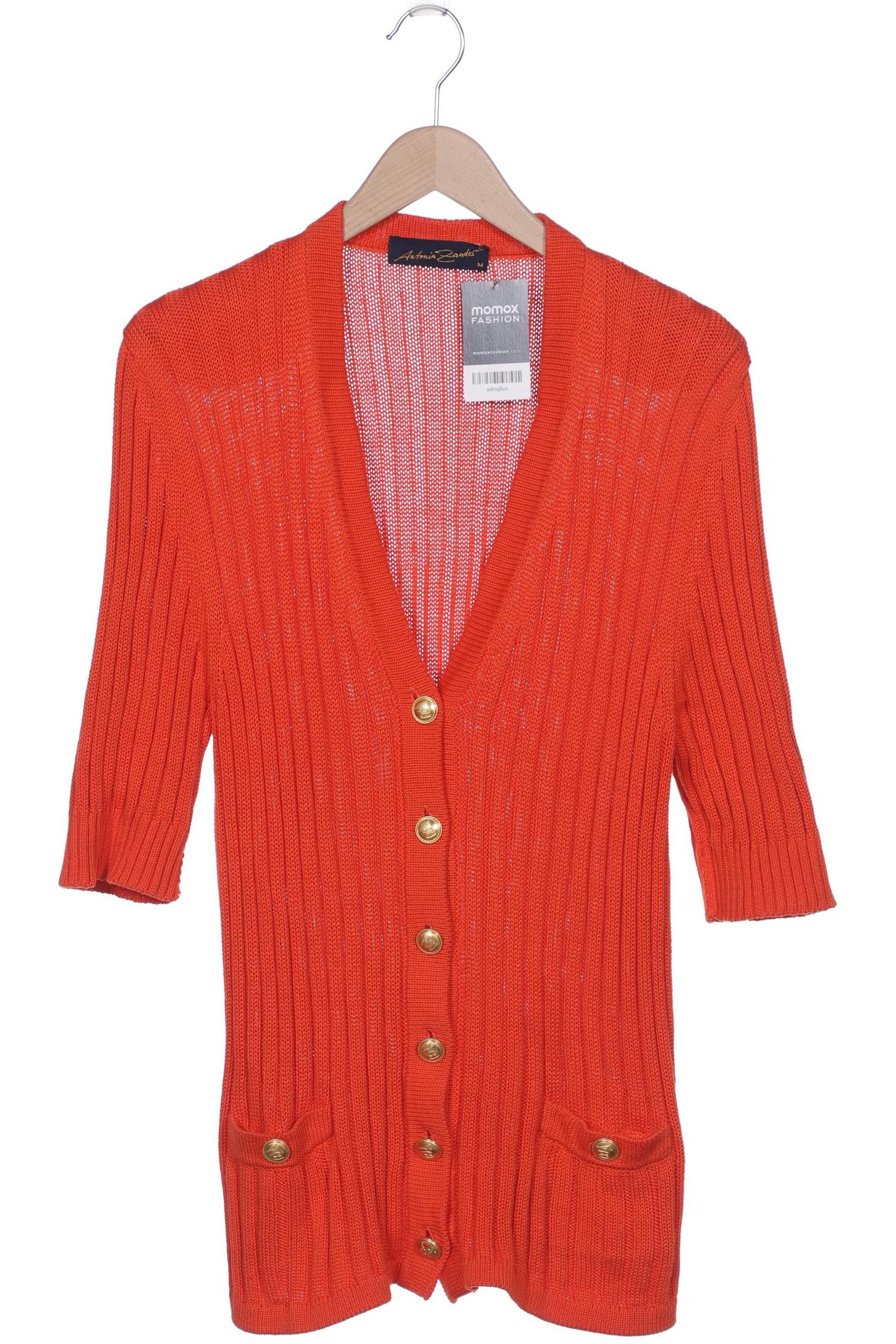 

Antonia Zander Damen Strickjacke, orange, Gr. 38