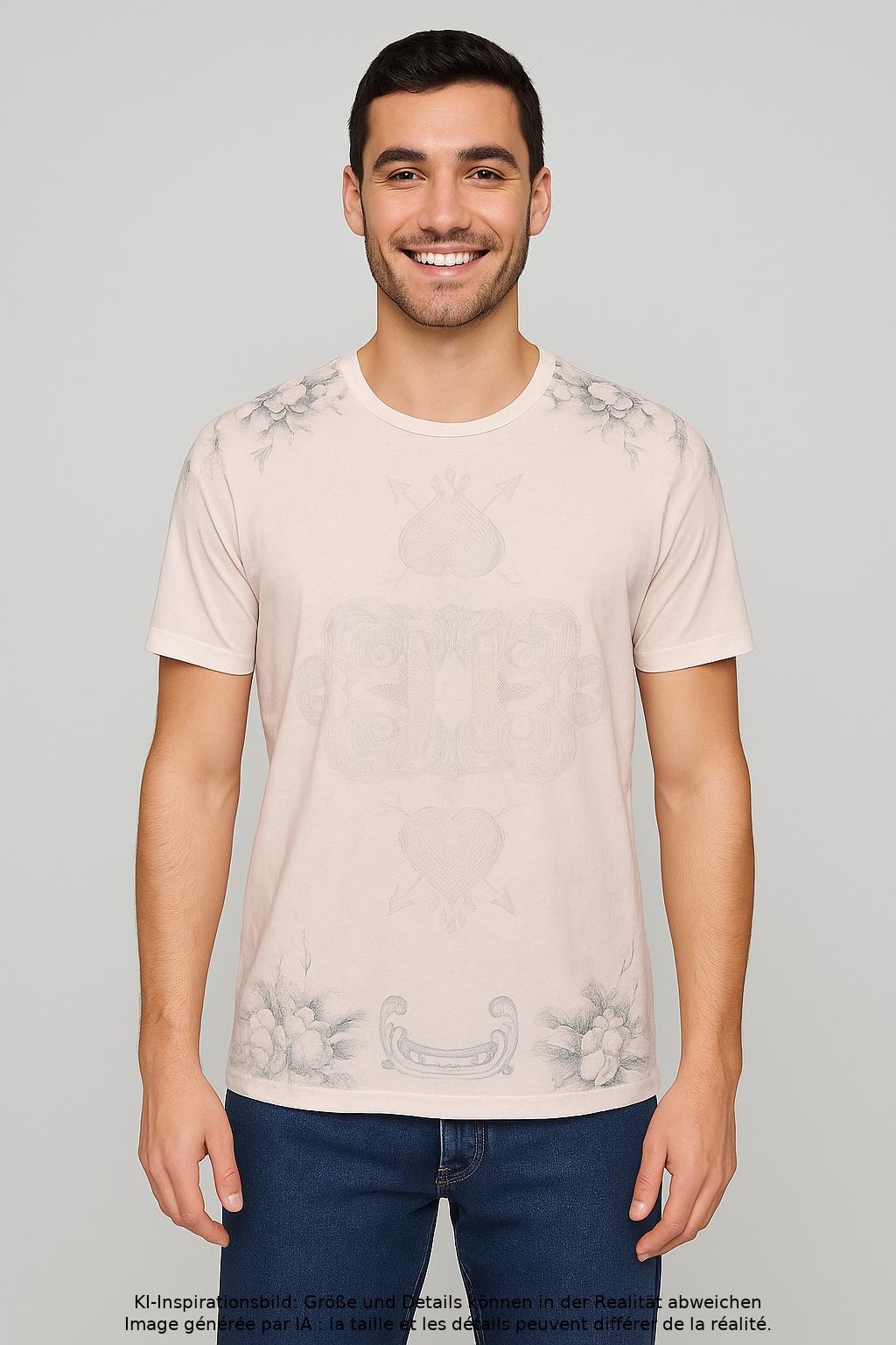 

Antony Morato Herren T-Shirt, cremeweiß, Gr. 46