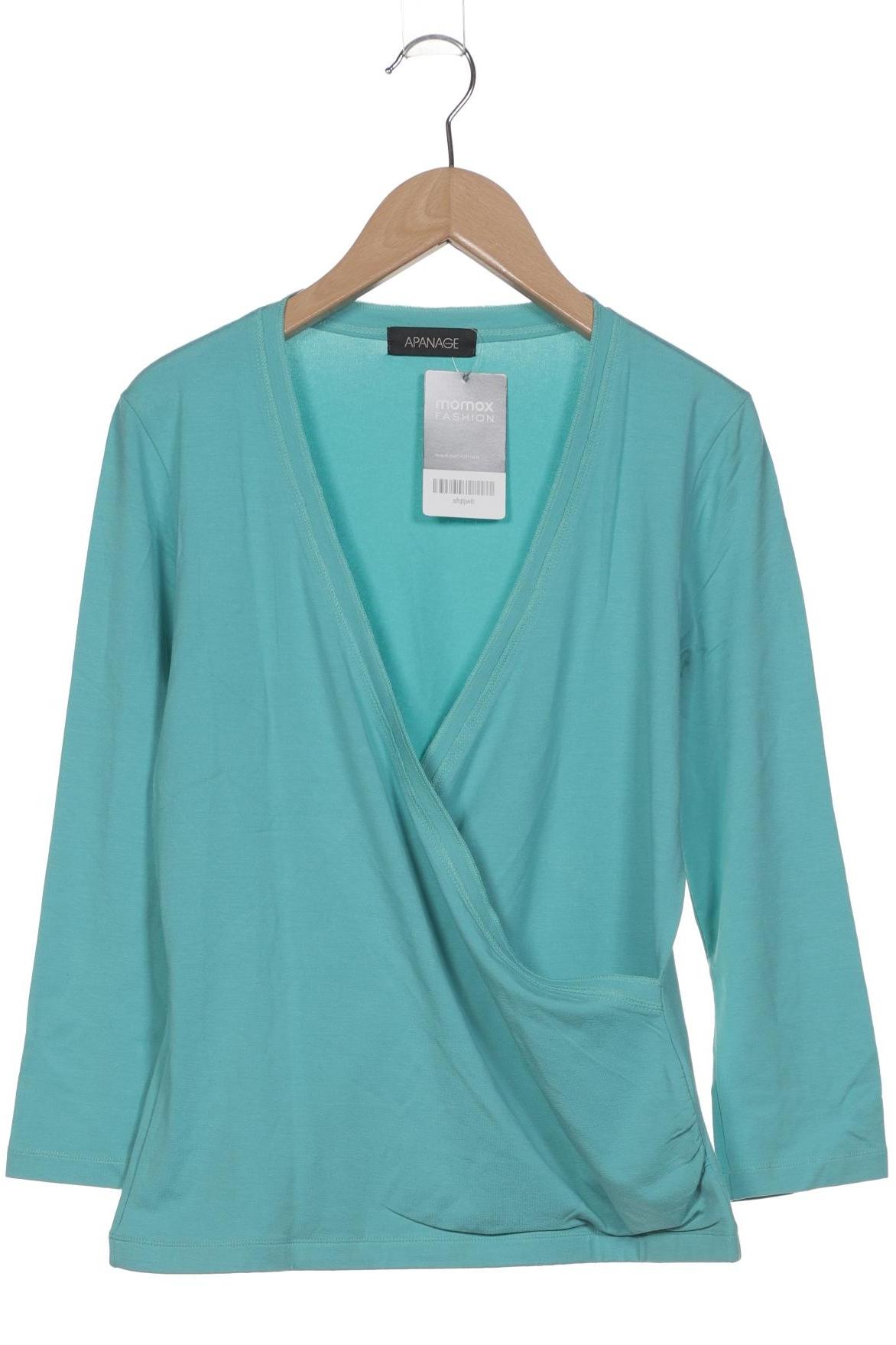 

Apanage Damen Langarmshirt, türkis, Gr. 36