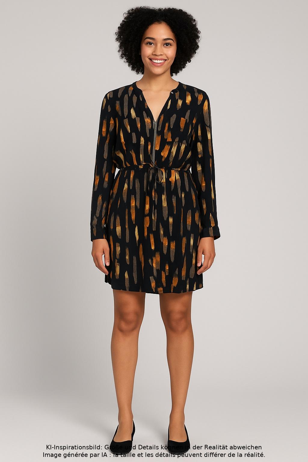 

aprico Damen Kleid, mehrfarbig, Gr. 14