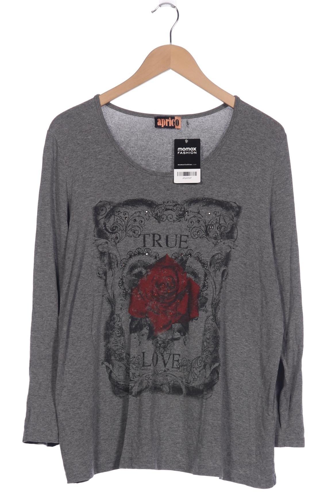 

aprico Damen Langarmshirt, grau, Gr. 48