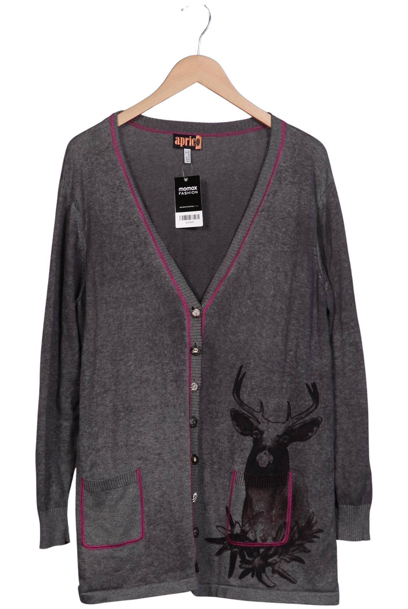 

aprico Damen Strickjacke, grau, Gr. 48