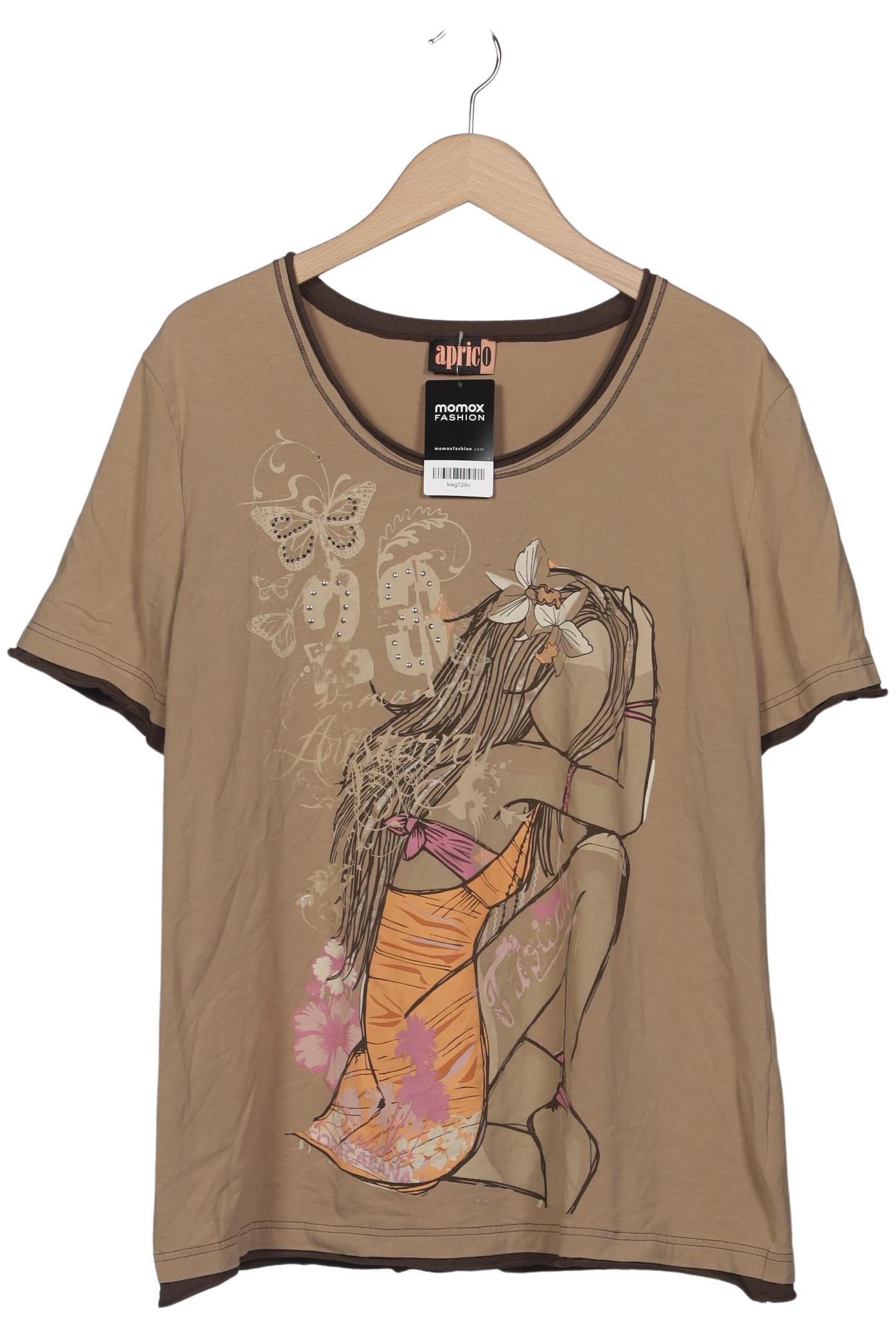 

aprico Damen T-Shirt, beige, Gr. 48
