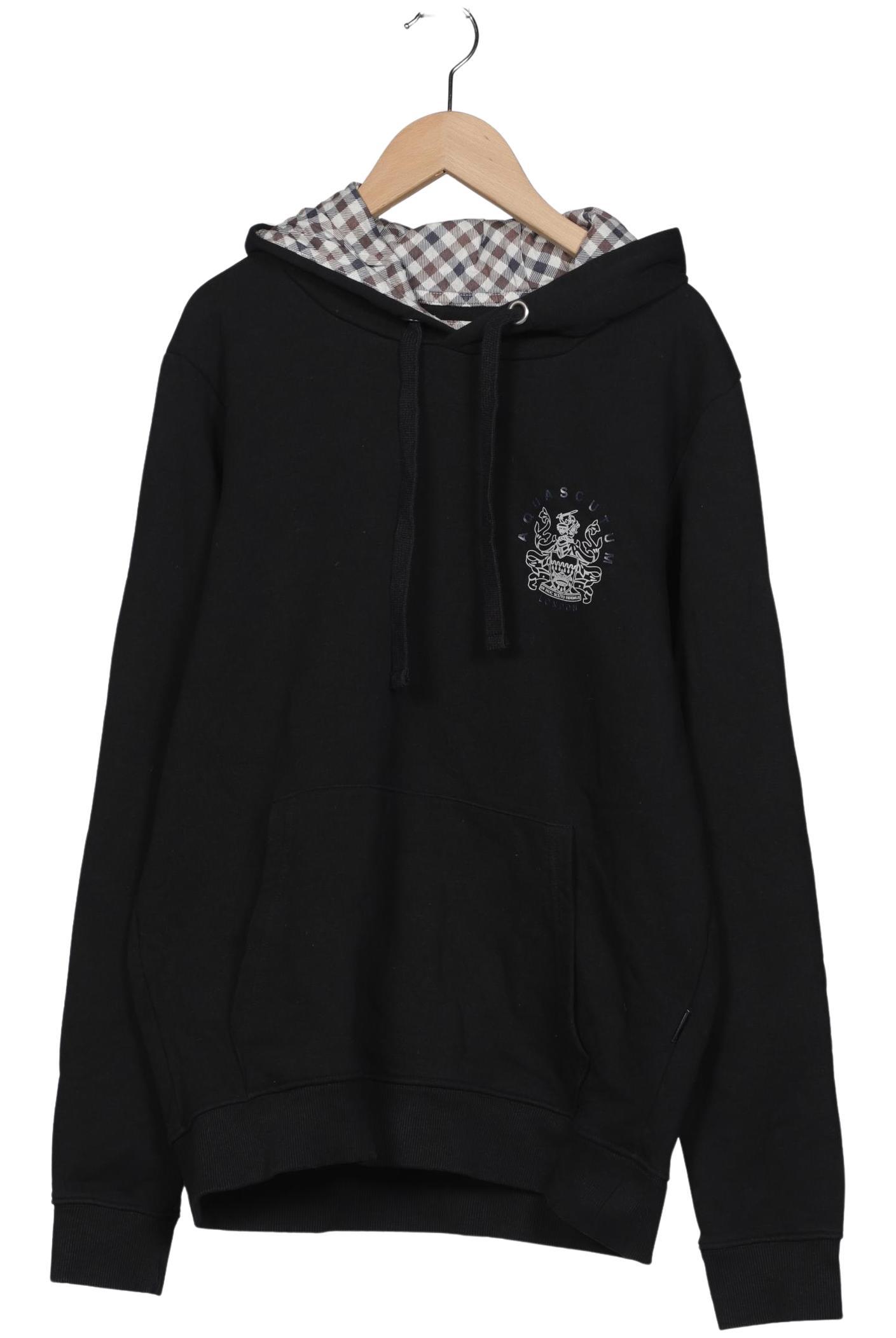 Thumbnail - Aquascutum Herren Kapuzenpullover, schwarz, Gr. 48