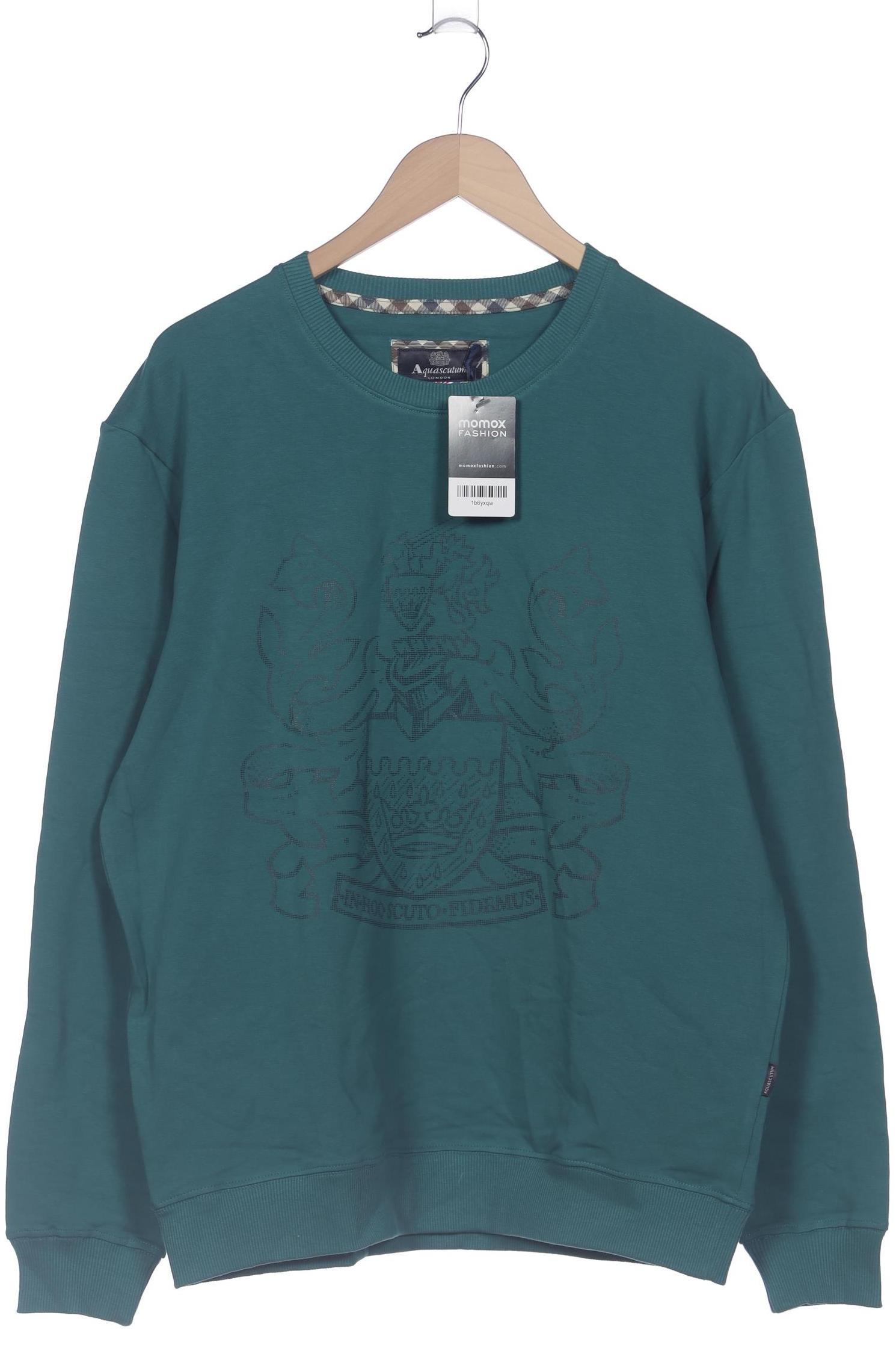 

Aquascutum Herren Sweatshirt, türkis, Gr. 56