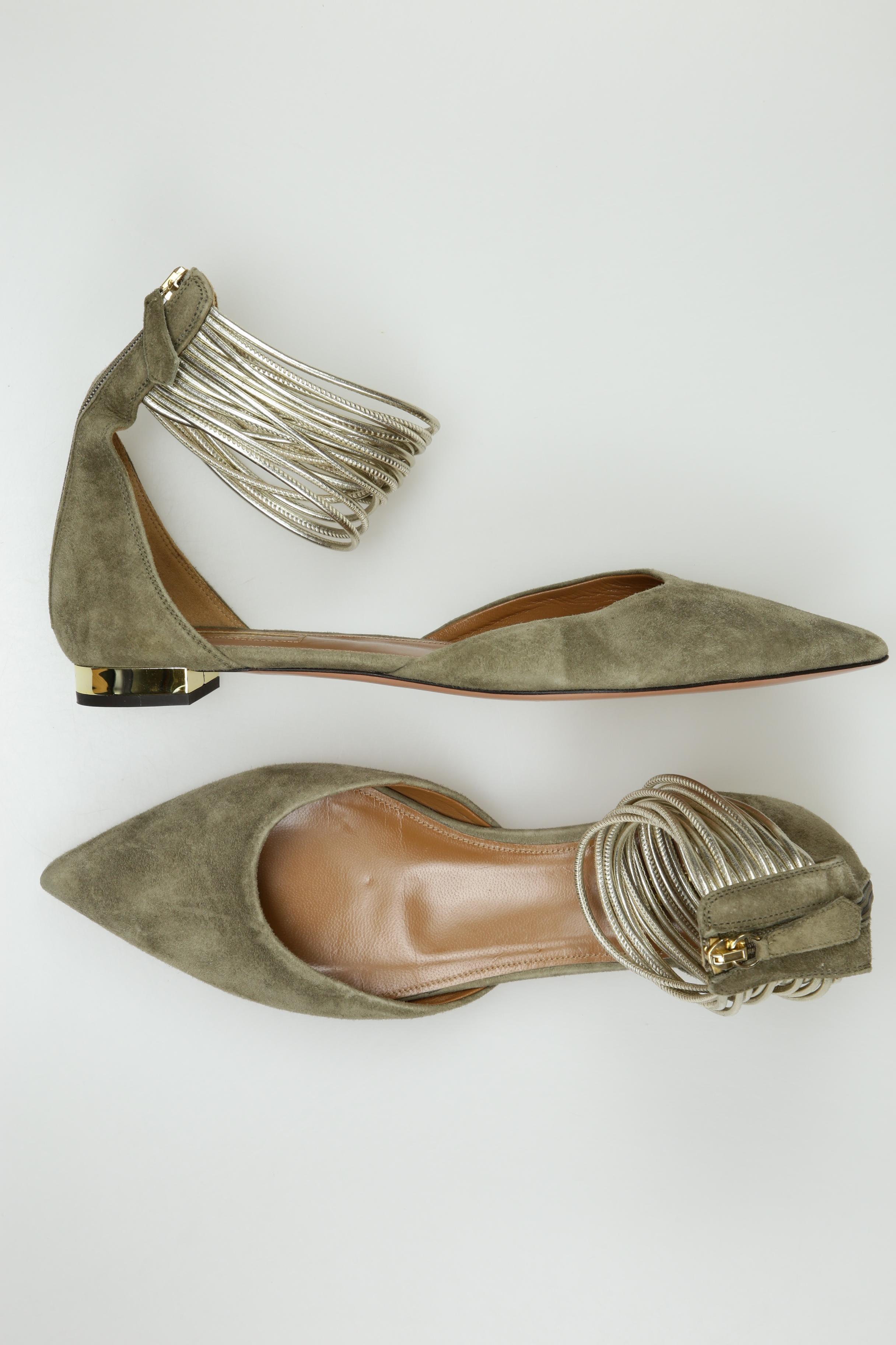 

Aquazzura Damen Ballerinas, grün, Gr. 40