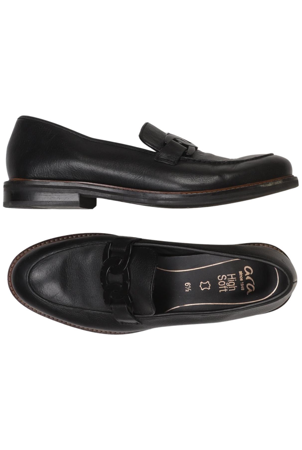 

Ara Damen Halbschuh, schwarz, Gr. 6.5