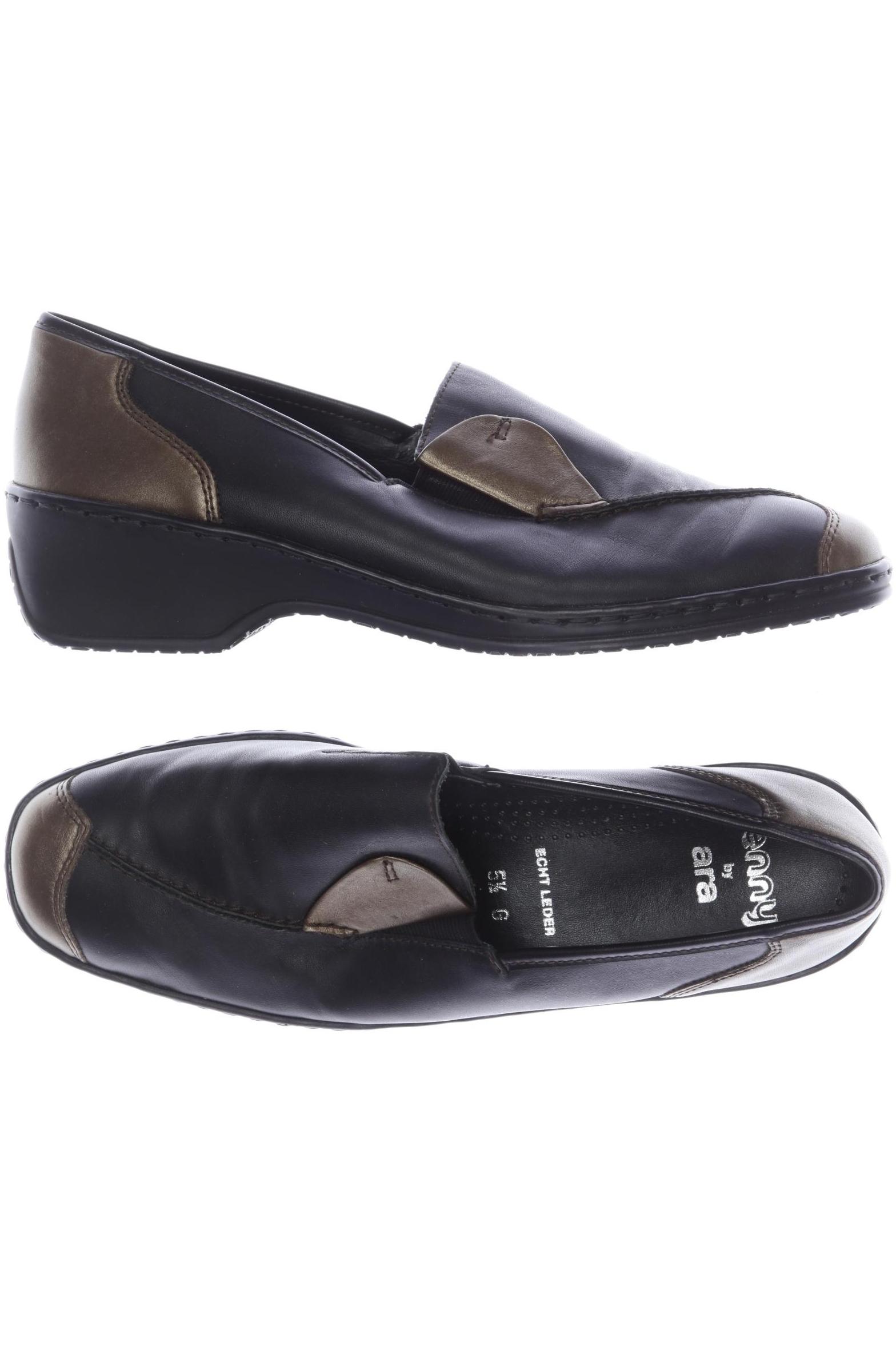 

Ara Damen Halbschuh, schwarz, Gr. 5.5