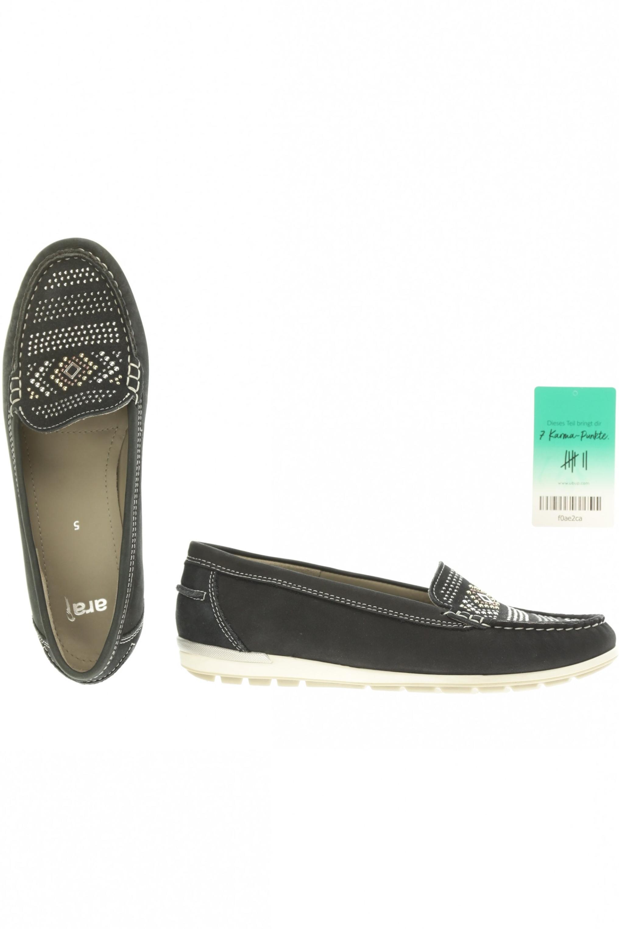 

Ara Damen Halbschuh, schwarz, Gr. 5