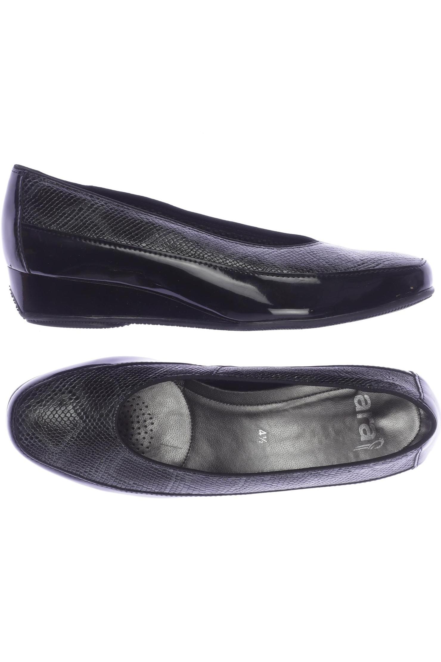 

Ara Damen Halbschuh, schwarz, Gr. 4.5
