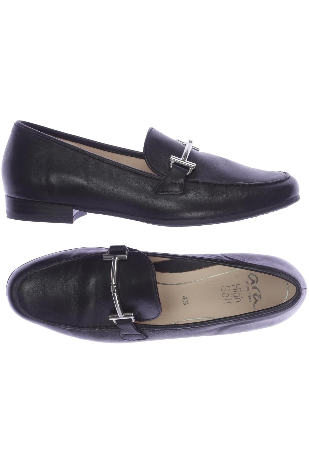 

Ara Damen Halbschuh, schwarz, Gr. 4.5