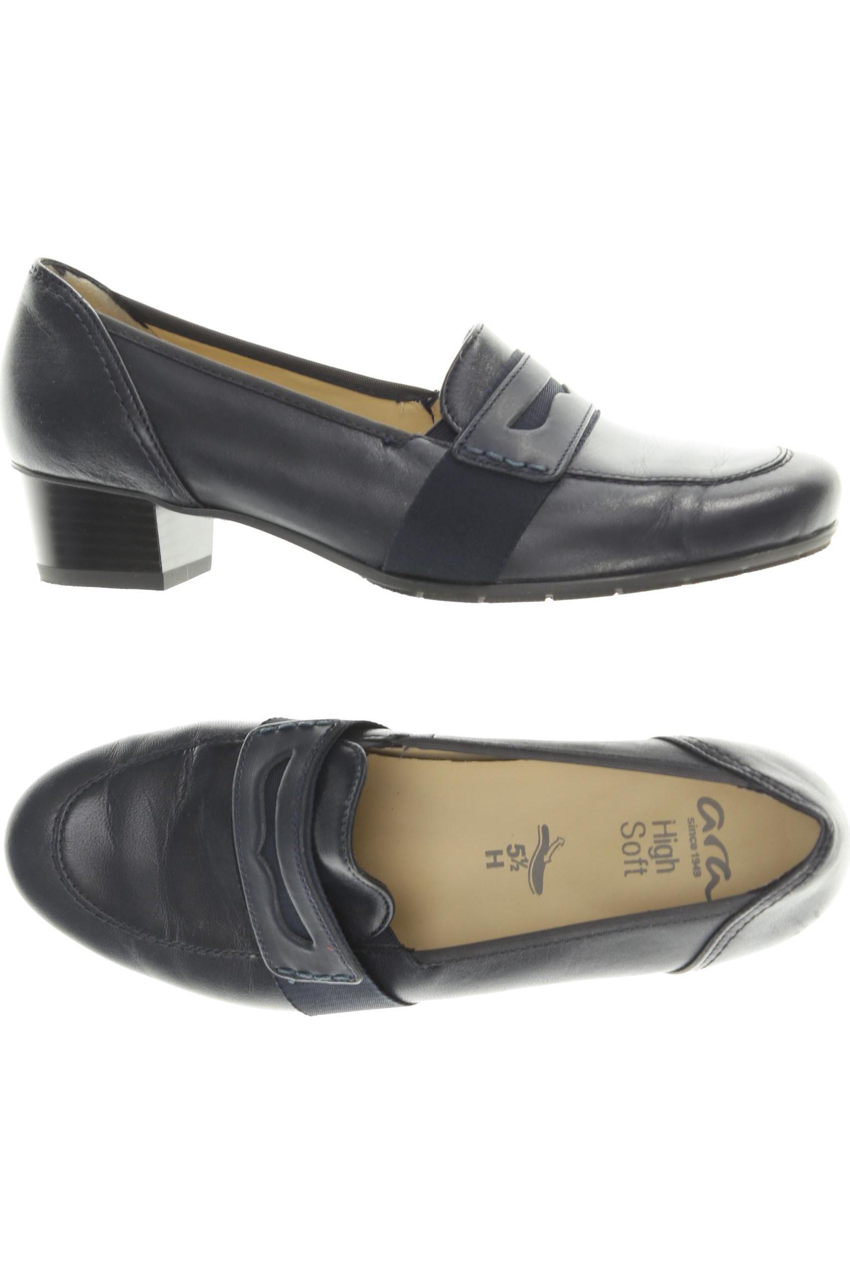 

Ara Damen Halbschuh, blau, Gr. 5.5