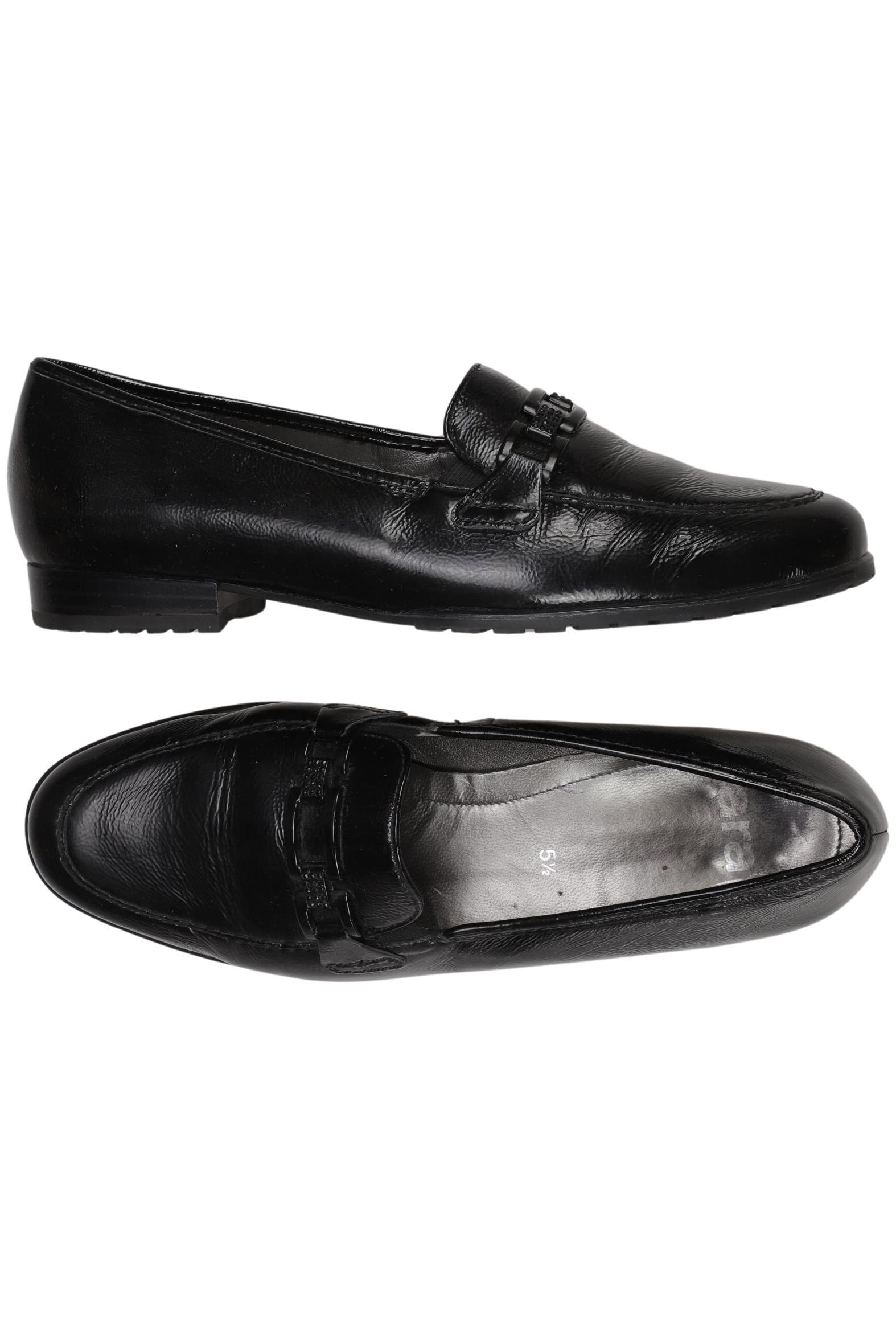 

Ara Damen Halbschuh, schwarz, Gr. 5.5