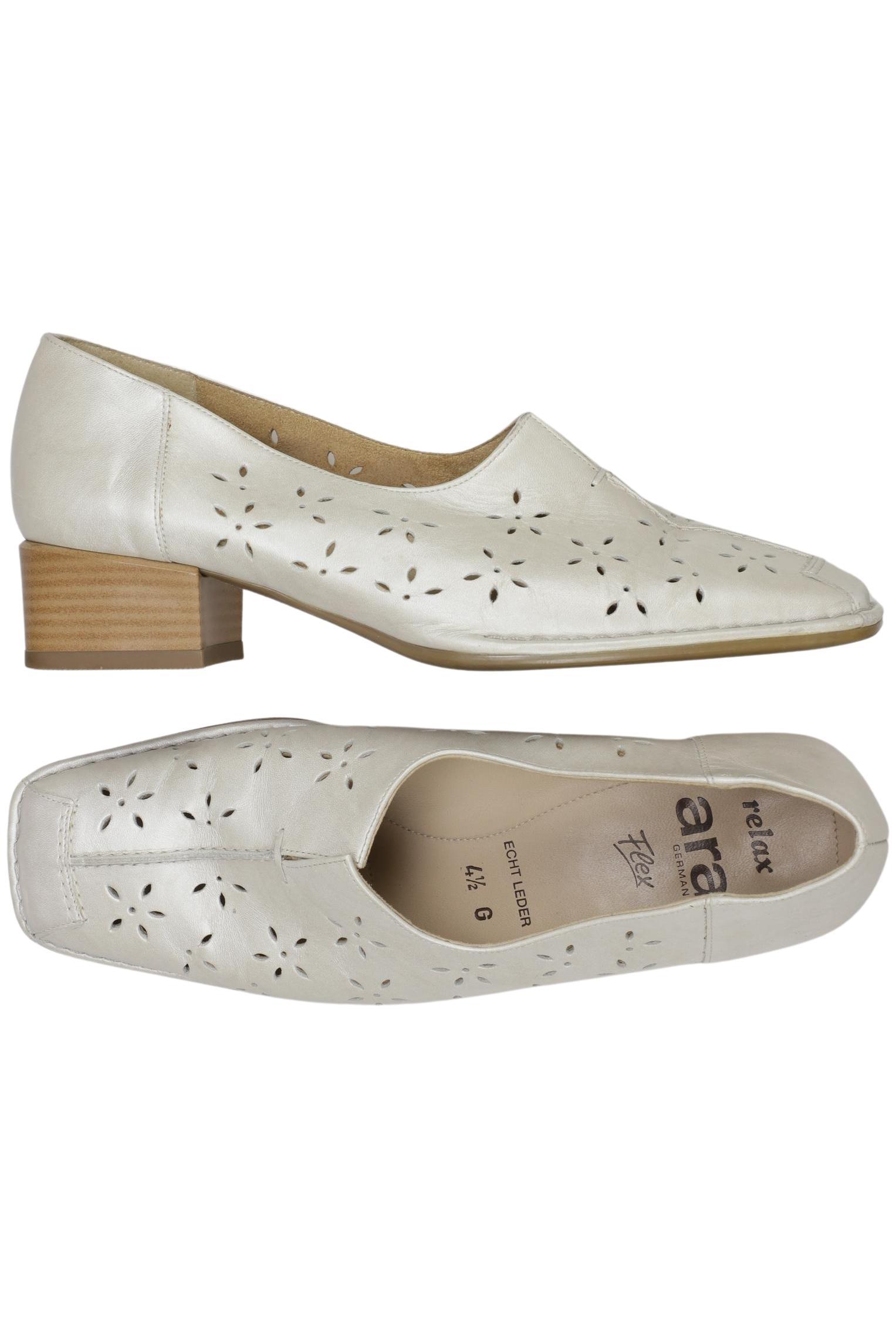 

Ara Damen Halbschuh, cremeweiß, Gr. 4.5