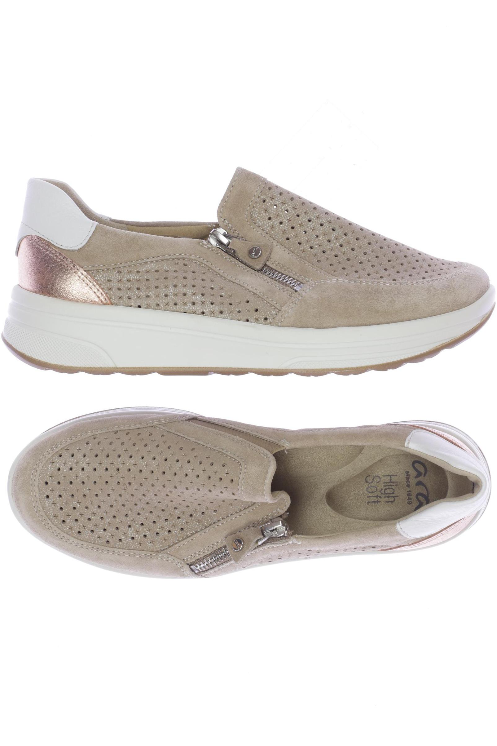 

Ara Damen Halbschuh, beige, Gr. 5