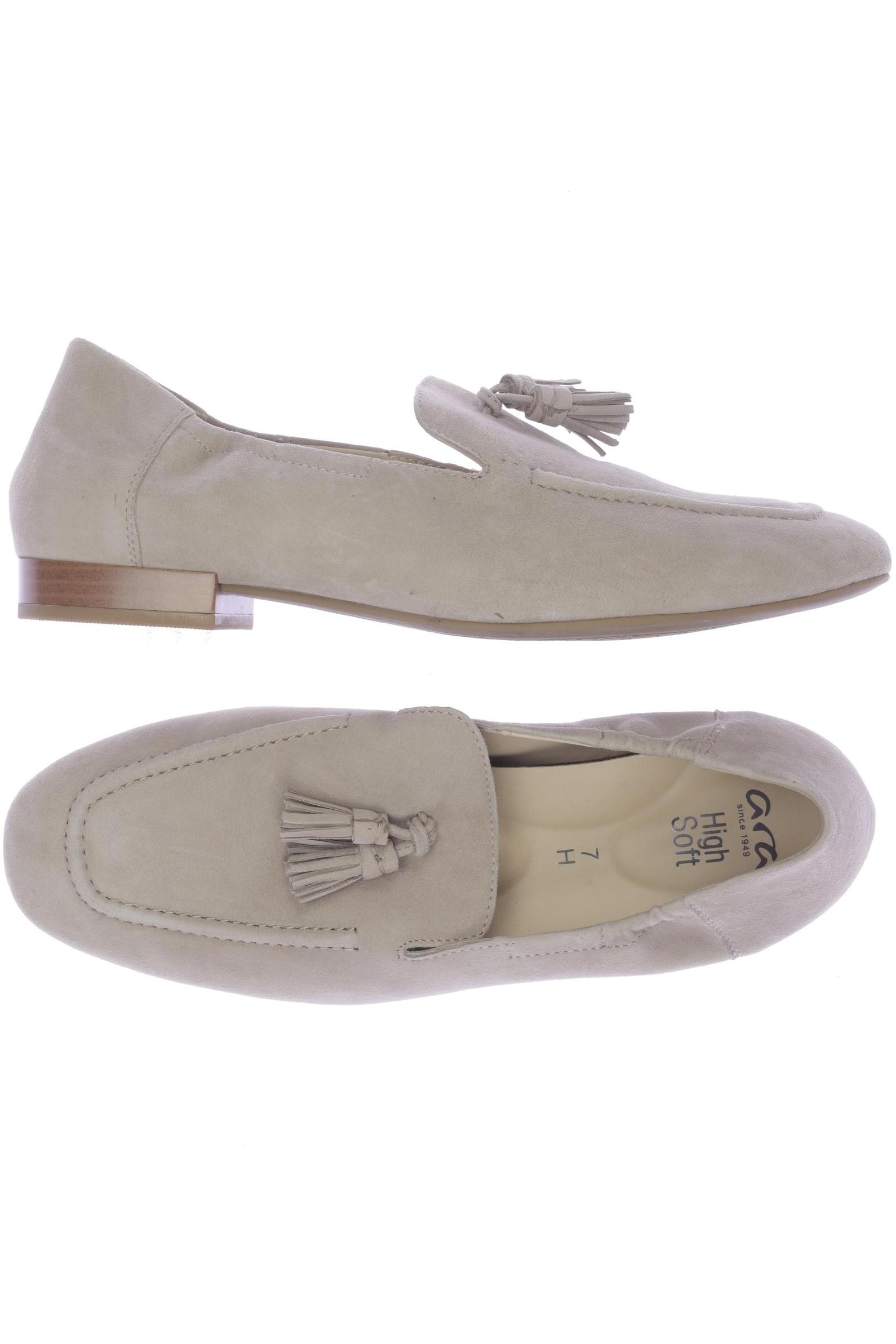 

Ara Damen Halbschuh, beige, Gr. 7