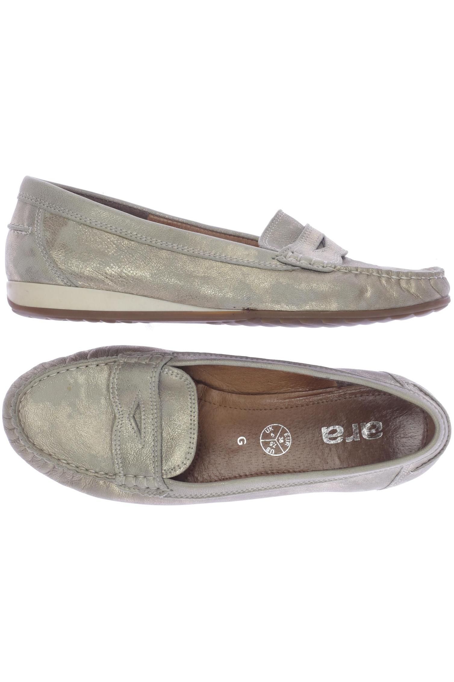 

Ara Damen Halbschuh, gold, Gr. 38