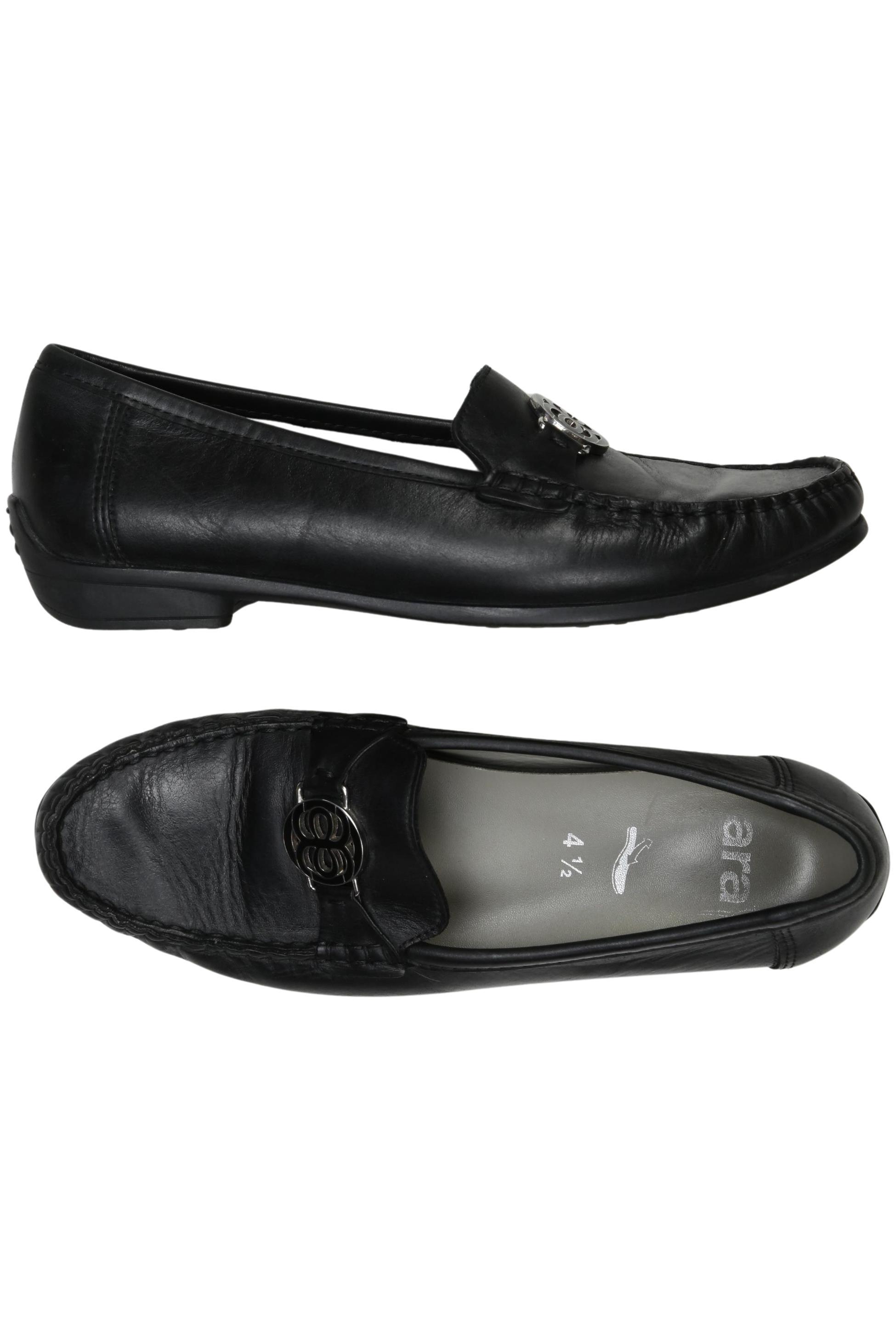 

Ara Damen Halbschuh, schwarz, Gr. 4.5