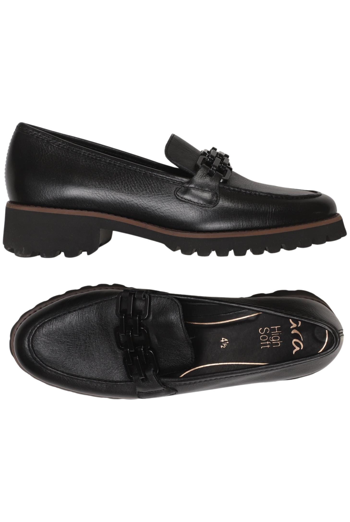 

Ara Damen Halbschuh, schwarz, Gr. 4.5