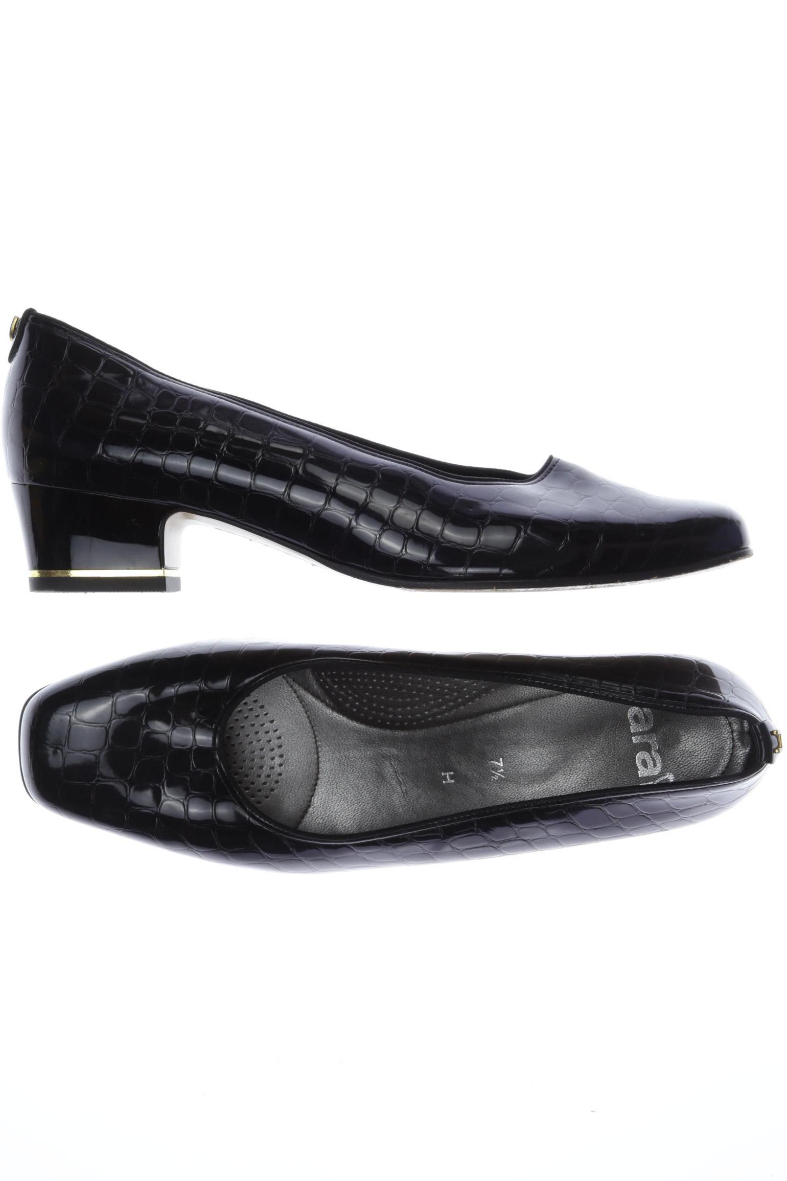 

Ara Damen Halbschuh, schwarz, Gr. 7.5