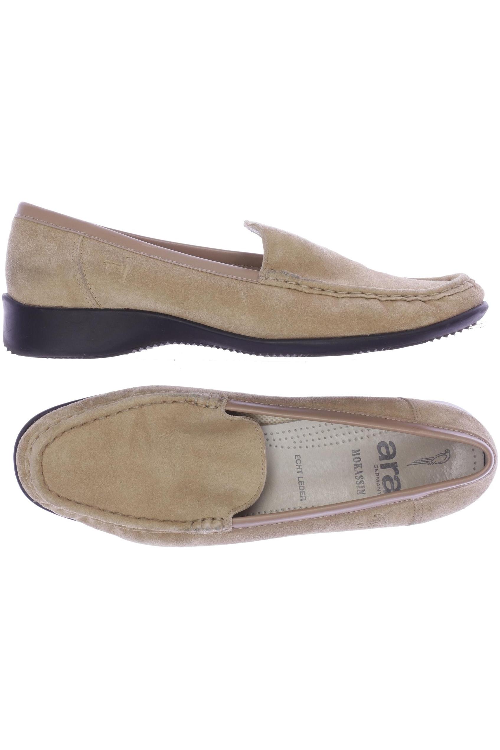 

Ara Damen Halbschuh, beige, Gr. 7.5