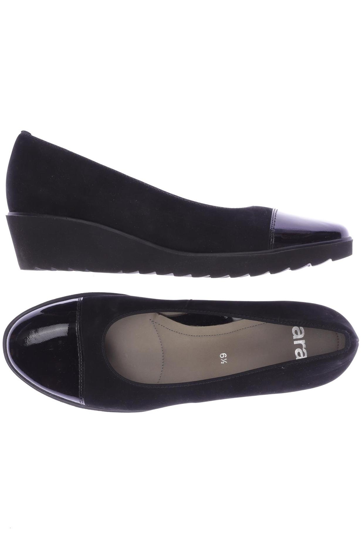 

Ara Damen Halbschuh, schwarz, Gr. 6.5