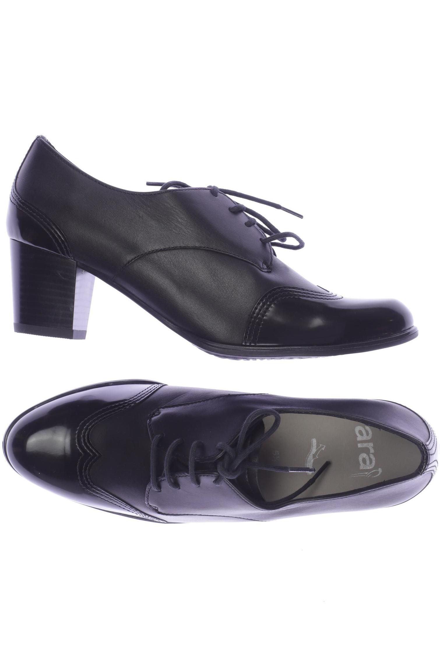 

Ara Damen Halbschuh, schwarz, Gr. 5.5
