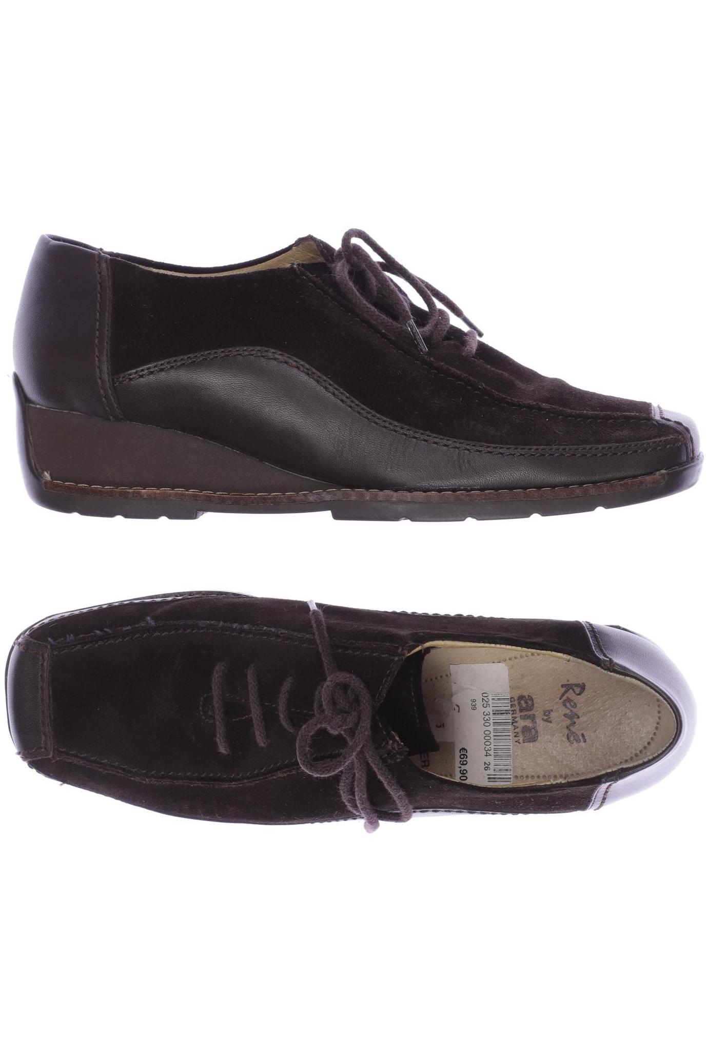 

Ara Damen Halbschuh, braun, Gr. 3.5