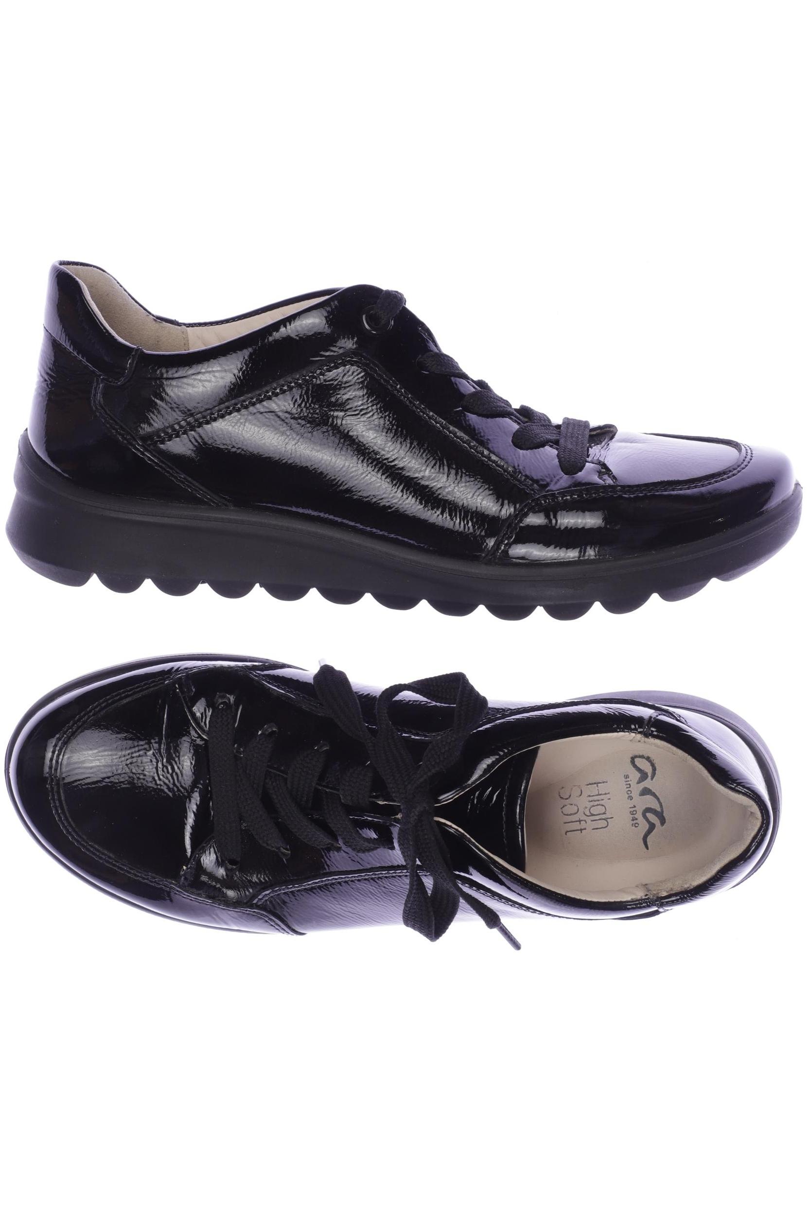 

Ara Damen Halbschuh, schwarz, Gr. 4.5