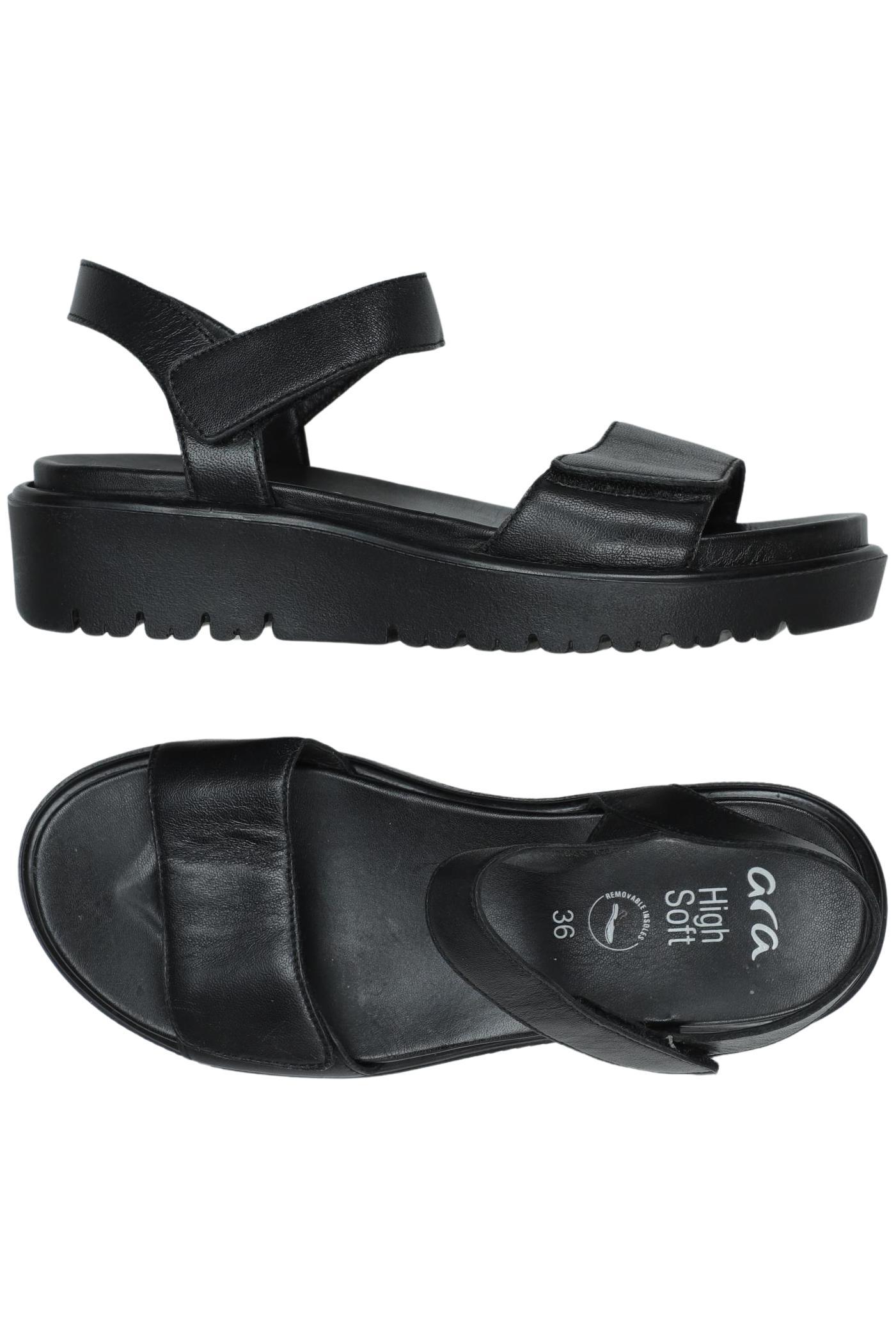 

Ara Damen Sandale, schwarz, Gr. 36