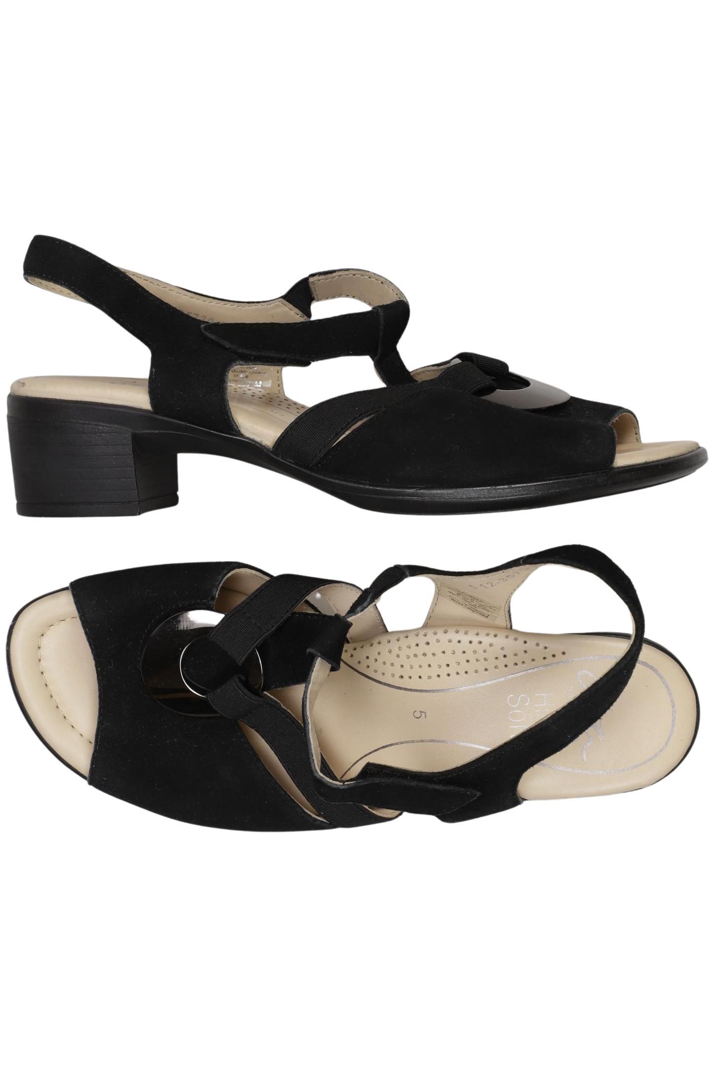 

Ara Damen Sandale, schwarz, Gr. 5