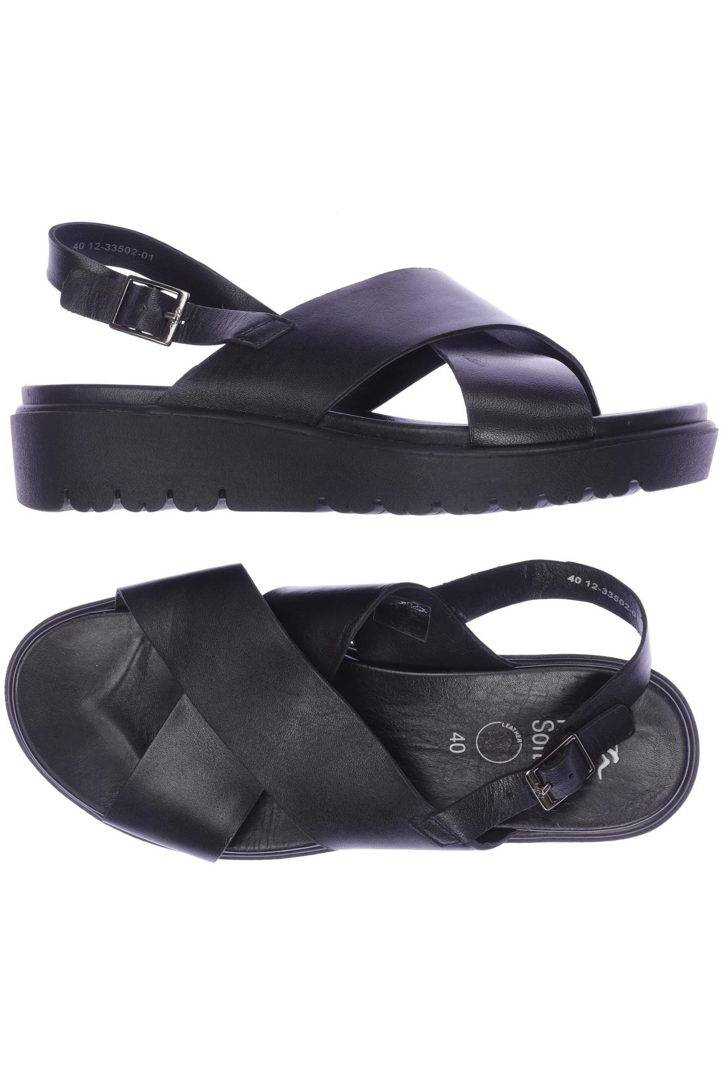 

Ara Damen Sandale, schwarz, Gr. 40