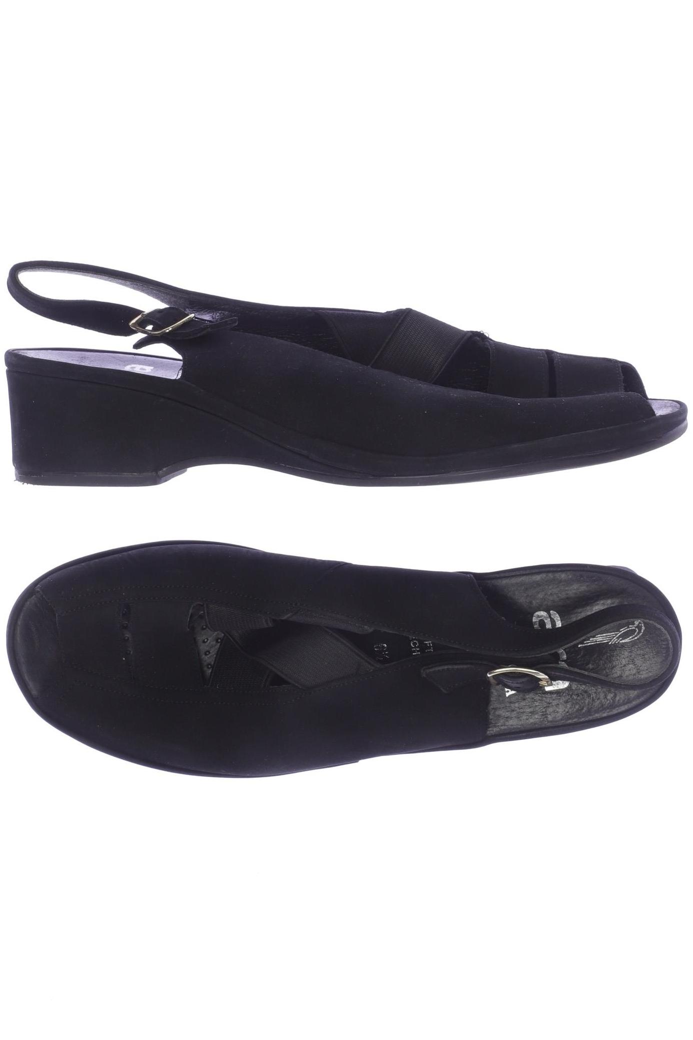 

Ara Damen Sandale, schwarz, Gr. 6.5