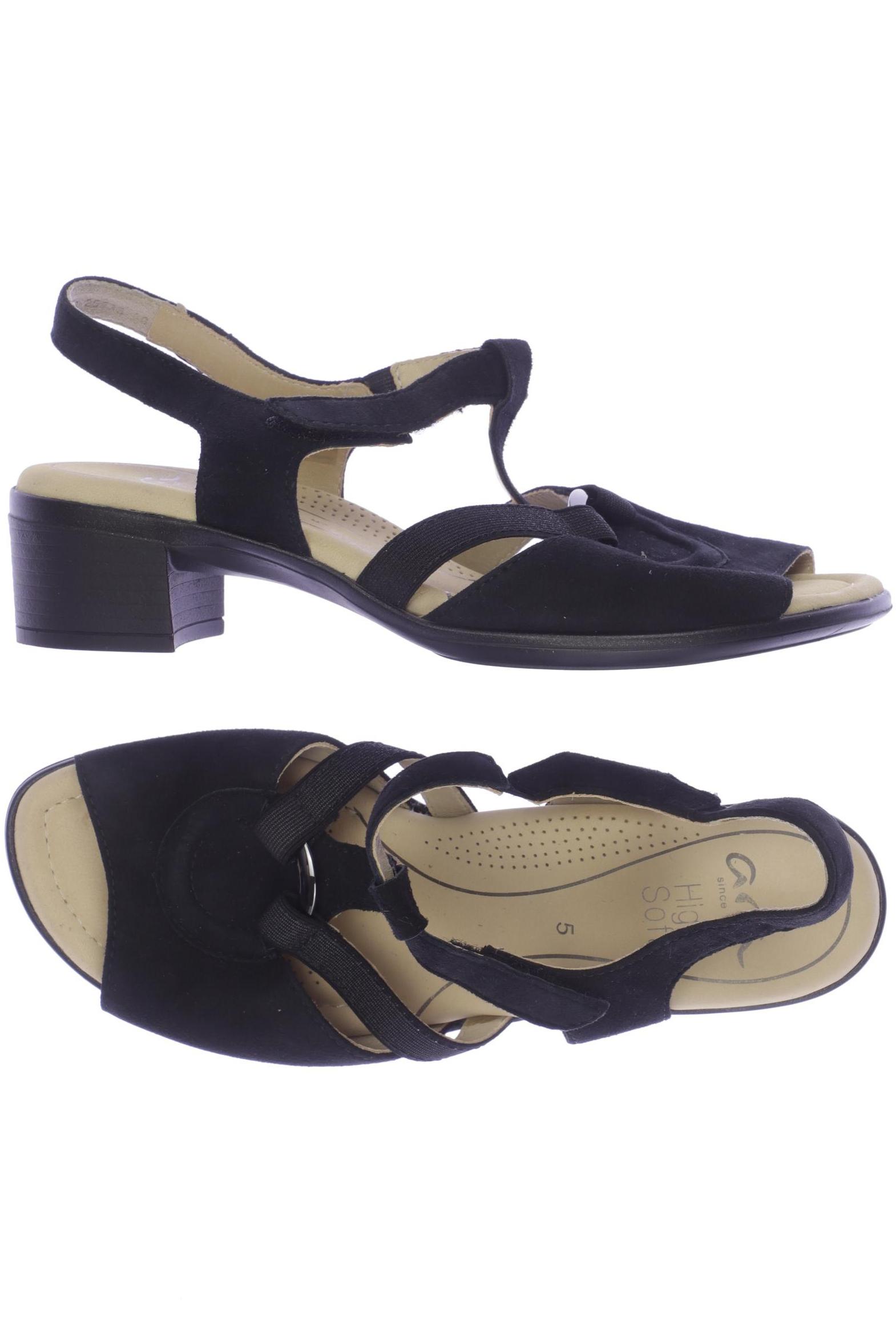 

Ara Damen Sandale, schwarz, Gr. 5