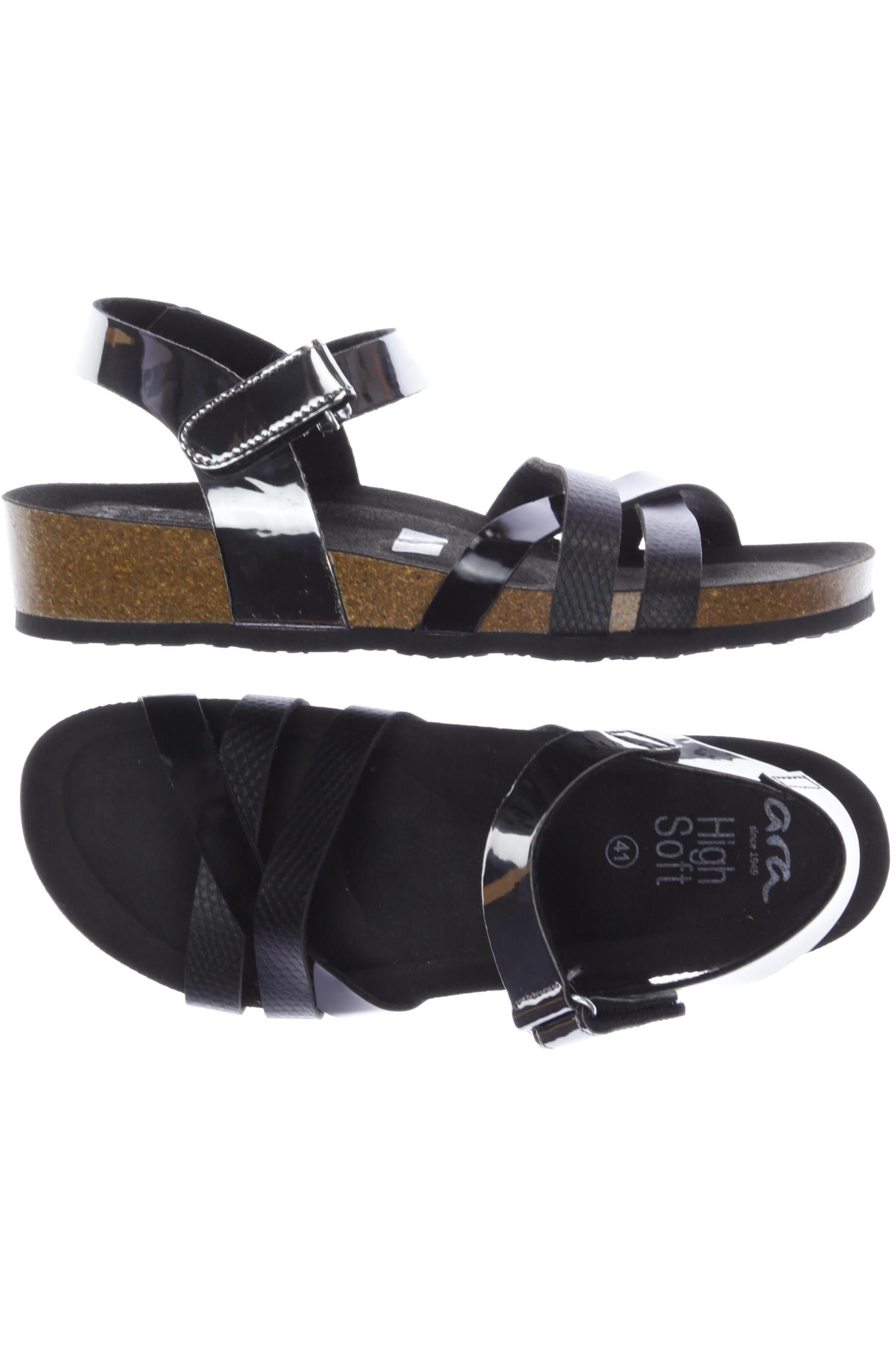 

Ara Damen Sandale, schwarz, Gr. 41