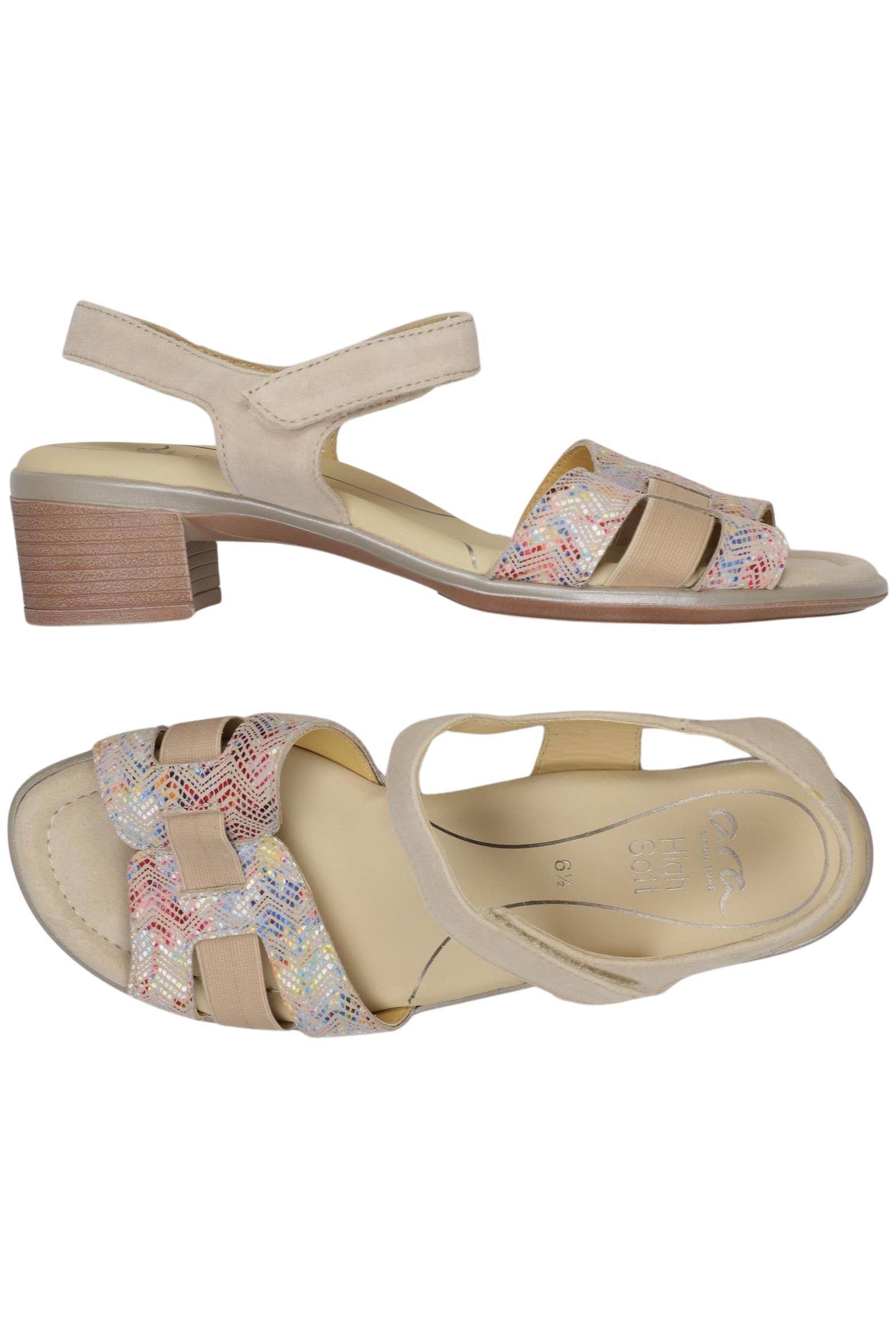 Thumbnail - Ara Damen Sandale, beige, Gr. 6.5