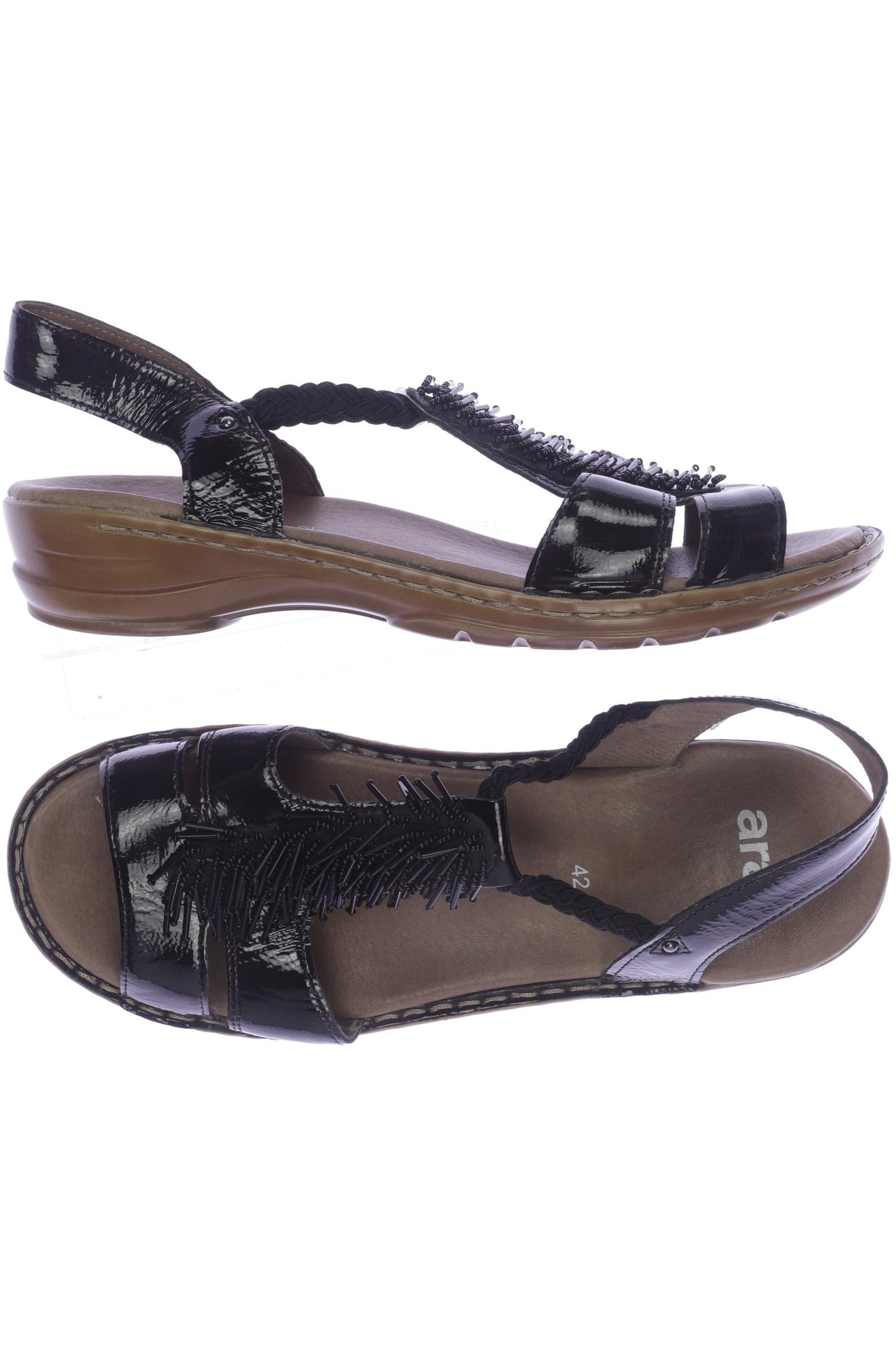 

Ara Damen Sandale, schwarz, Gr. 42