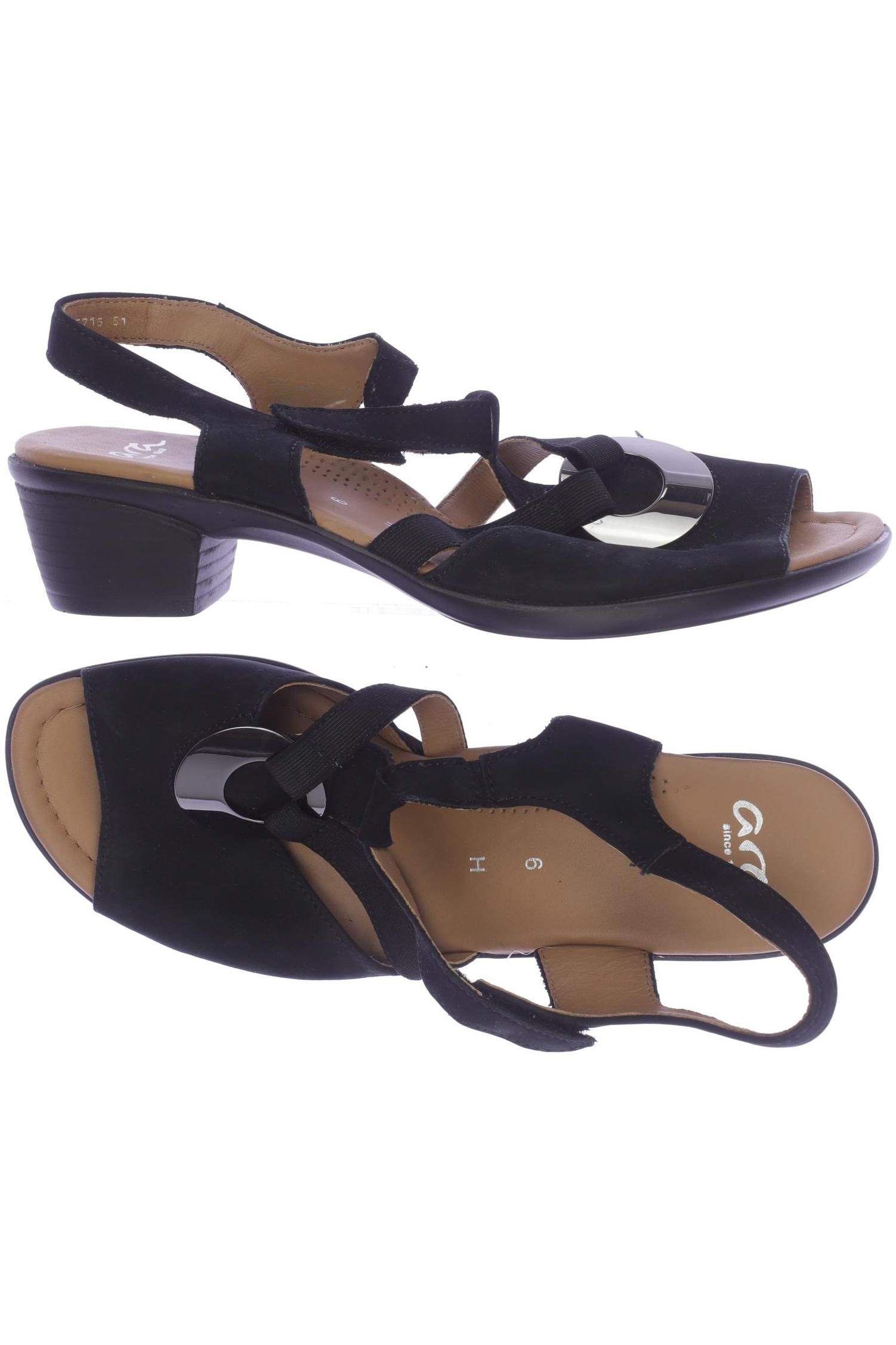 

Ara Damen Sandale, schwarz, Gr. 39