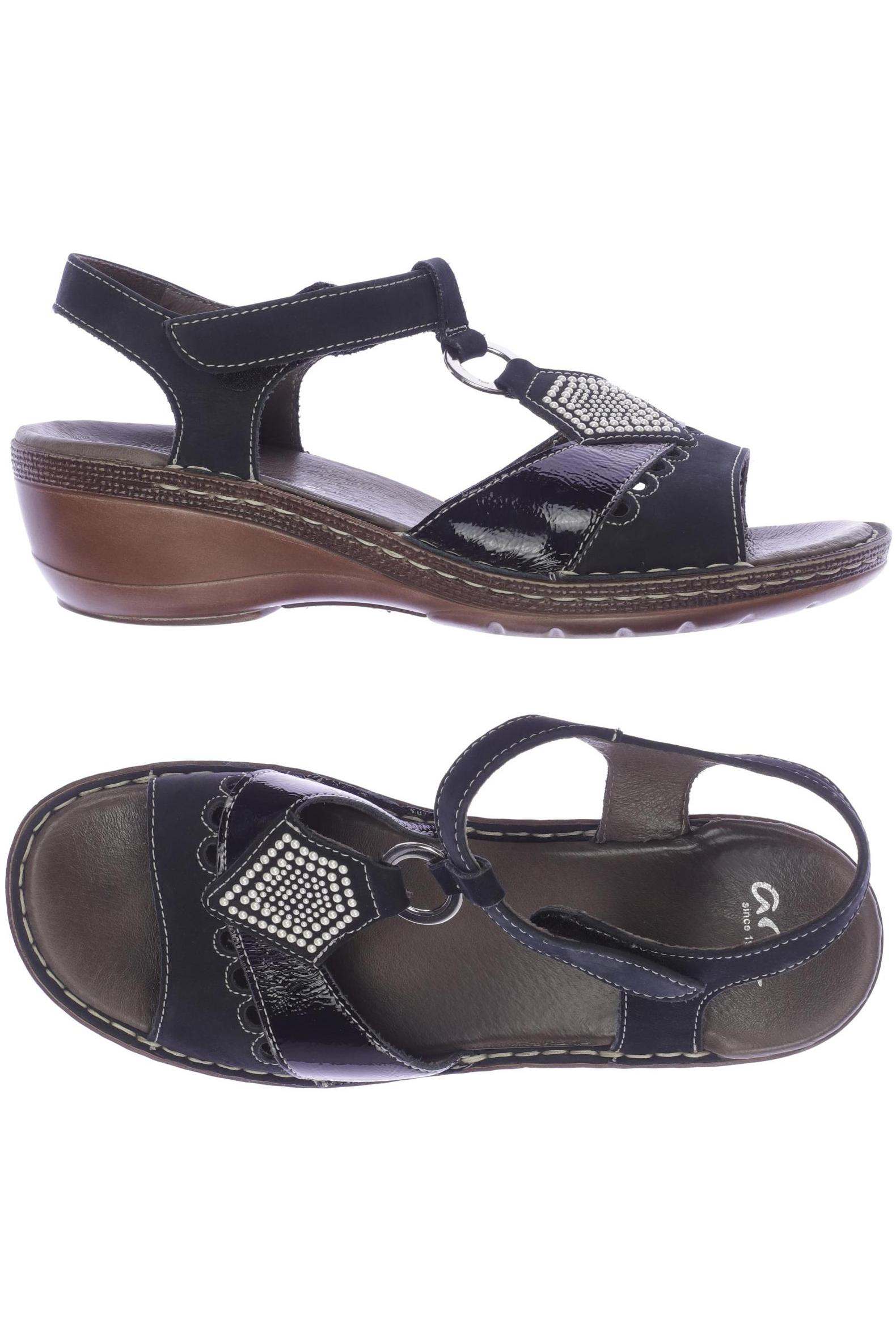 

Ara Damen Sandale, schwarz, Gr. 41