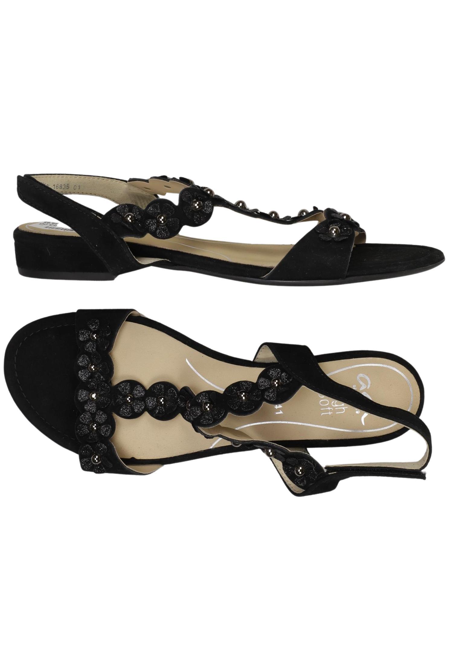 

Ara Damen Sandale, schwarz, Gr. 41