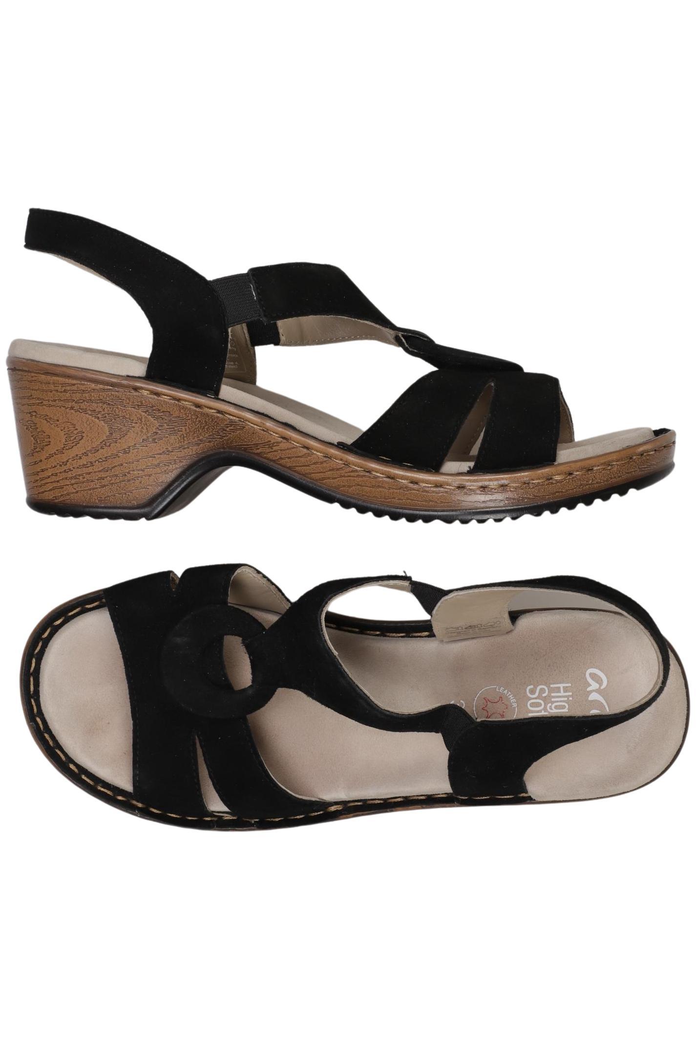 

Ara Damen Sandale, schwarz, Gr. 38