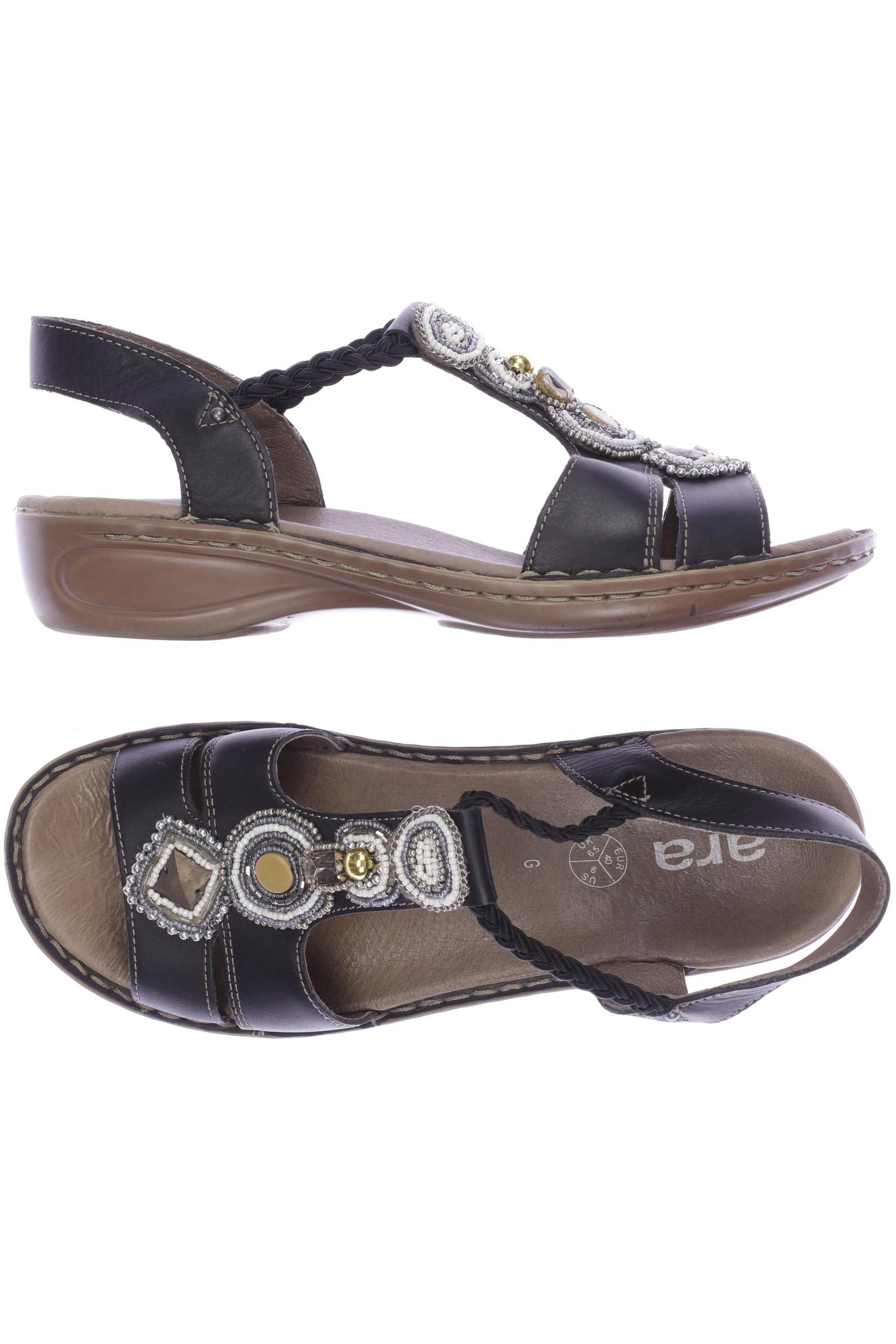 

Ara Damen Sandale, schwarz, Gr. 40