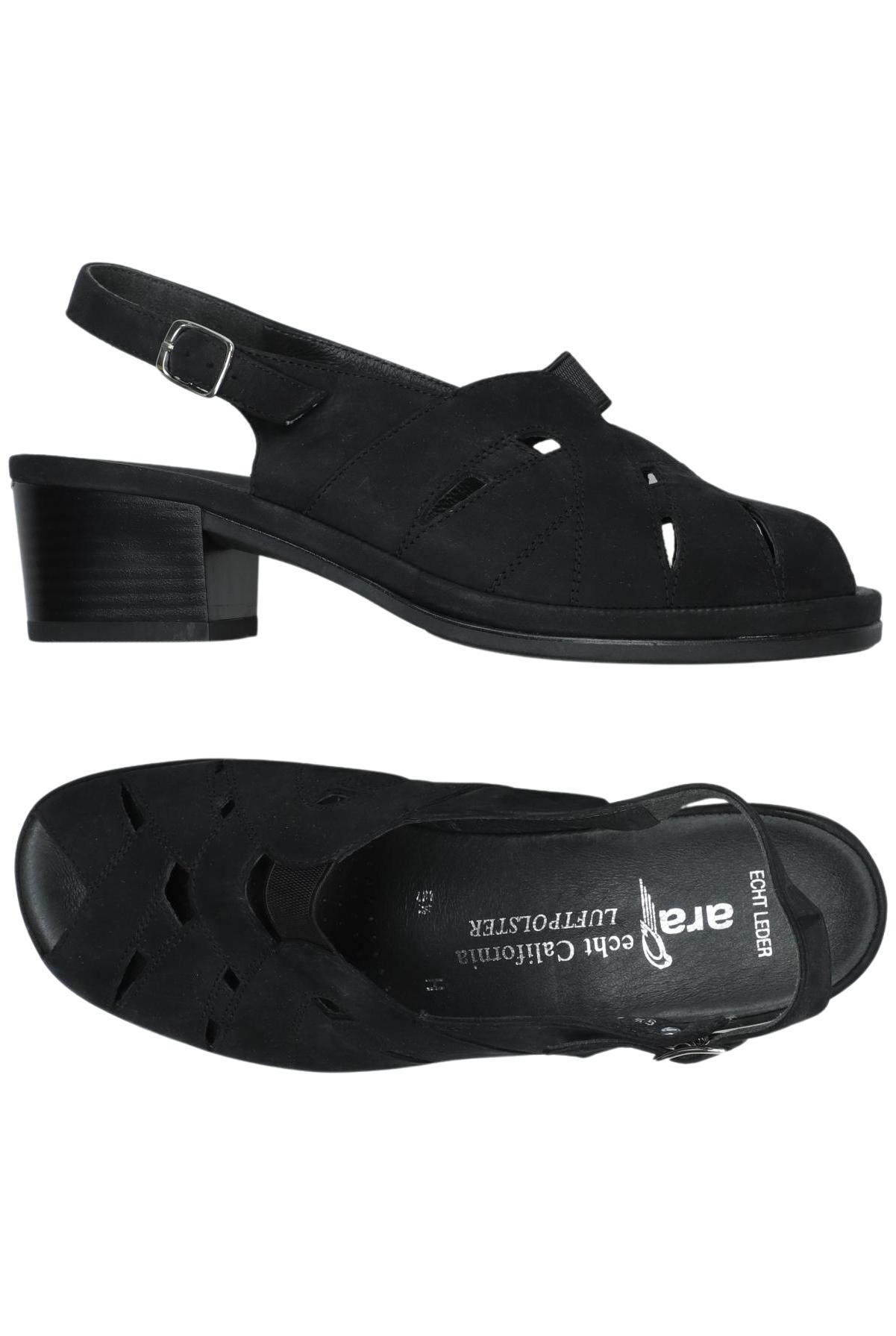 

Ara Damen Sandale, schwarz, Gr. 5.5