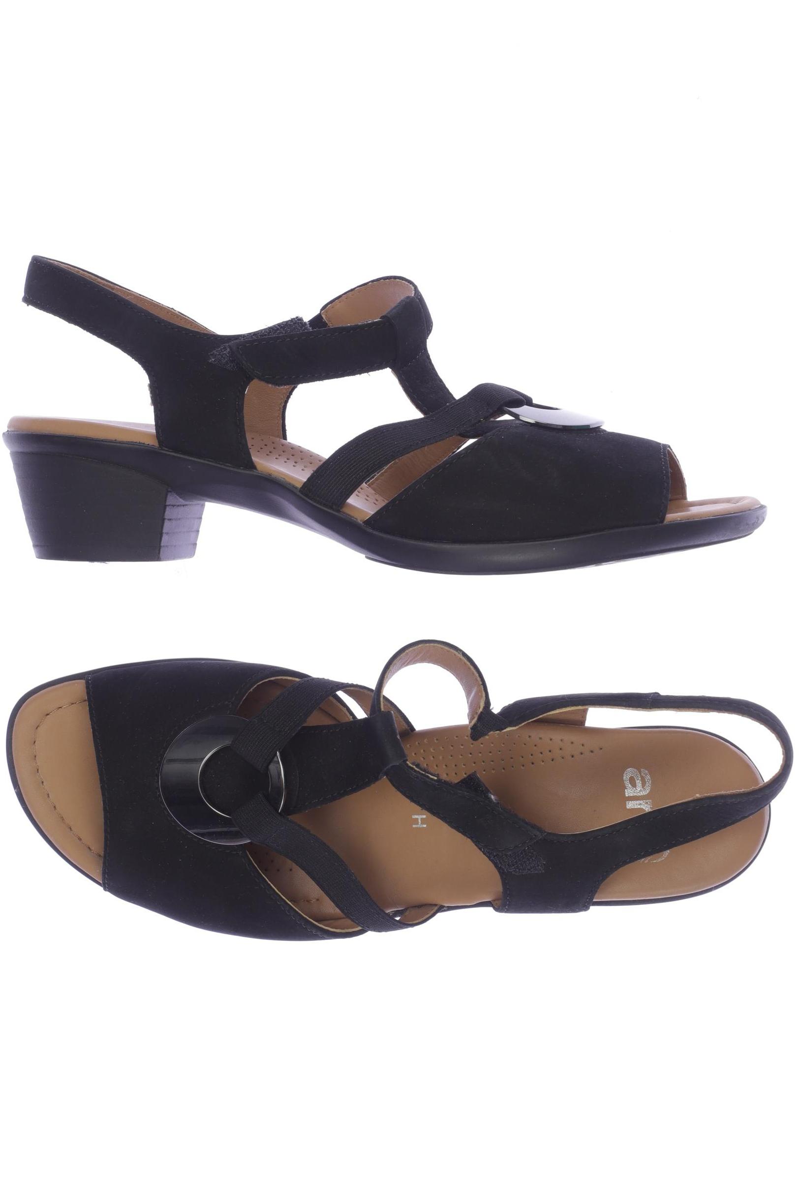 

Ara Damen Sandale, schwarz, Gr. 6.5